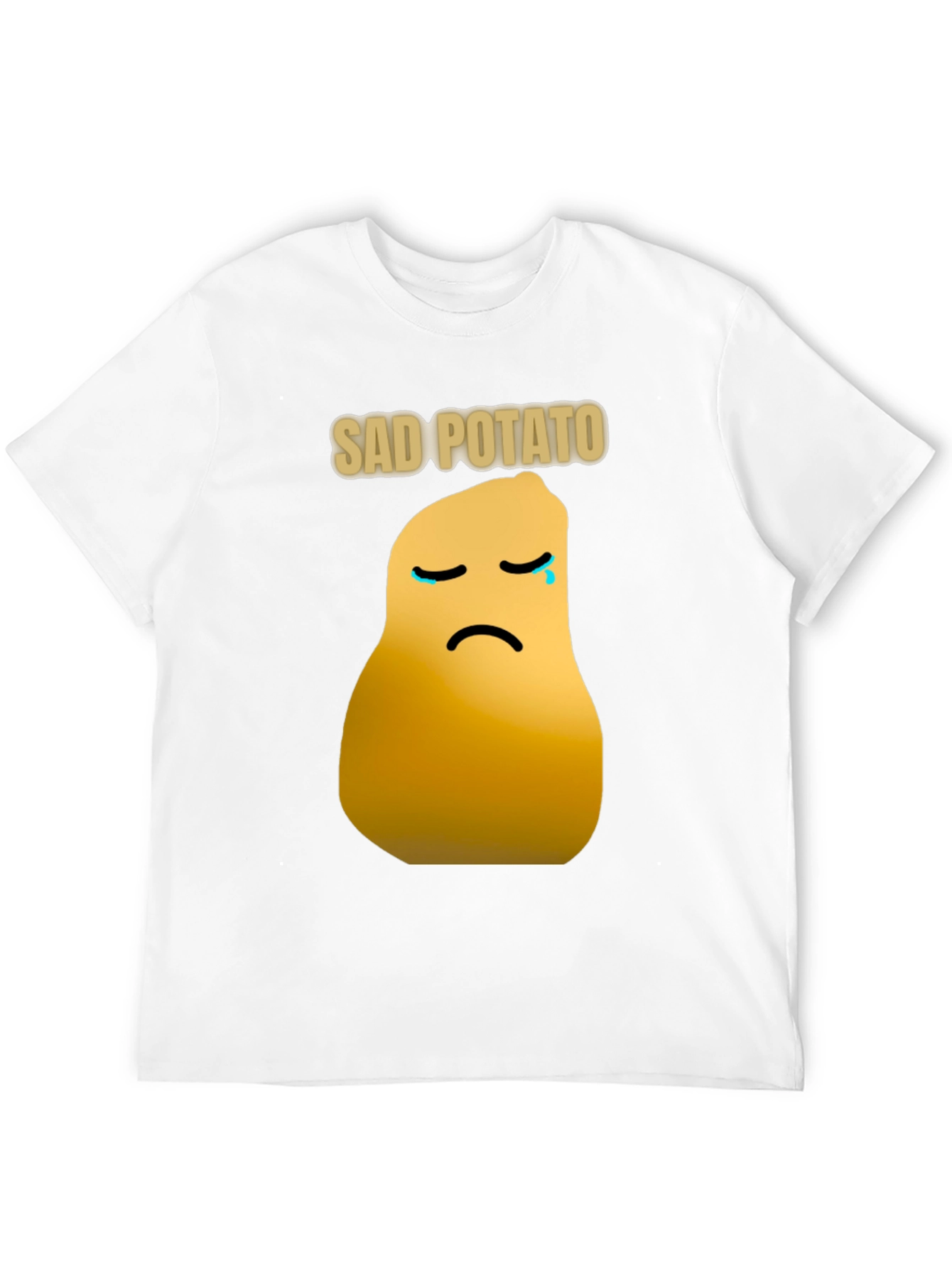 Black Sad Potato Graphic T-Shirt - Unisex Cotton Tee view 12