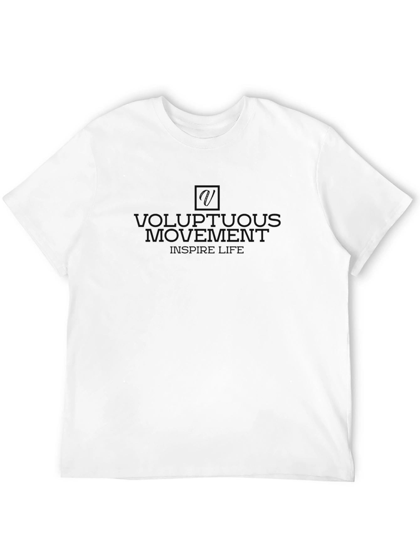 Black Voluptuous Movement Black Graphic Tee view 12