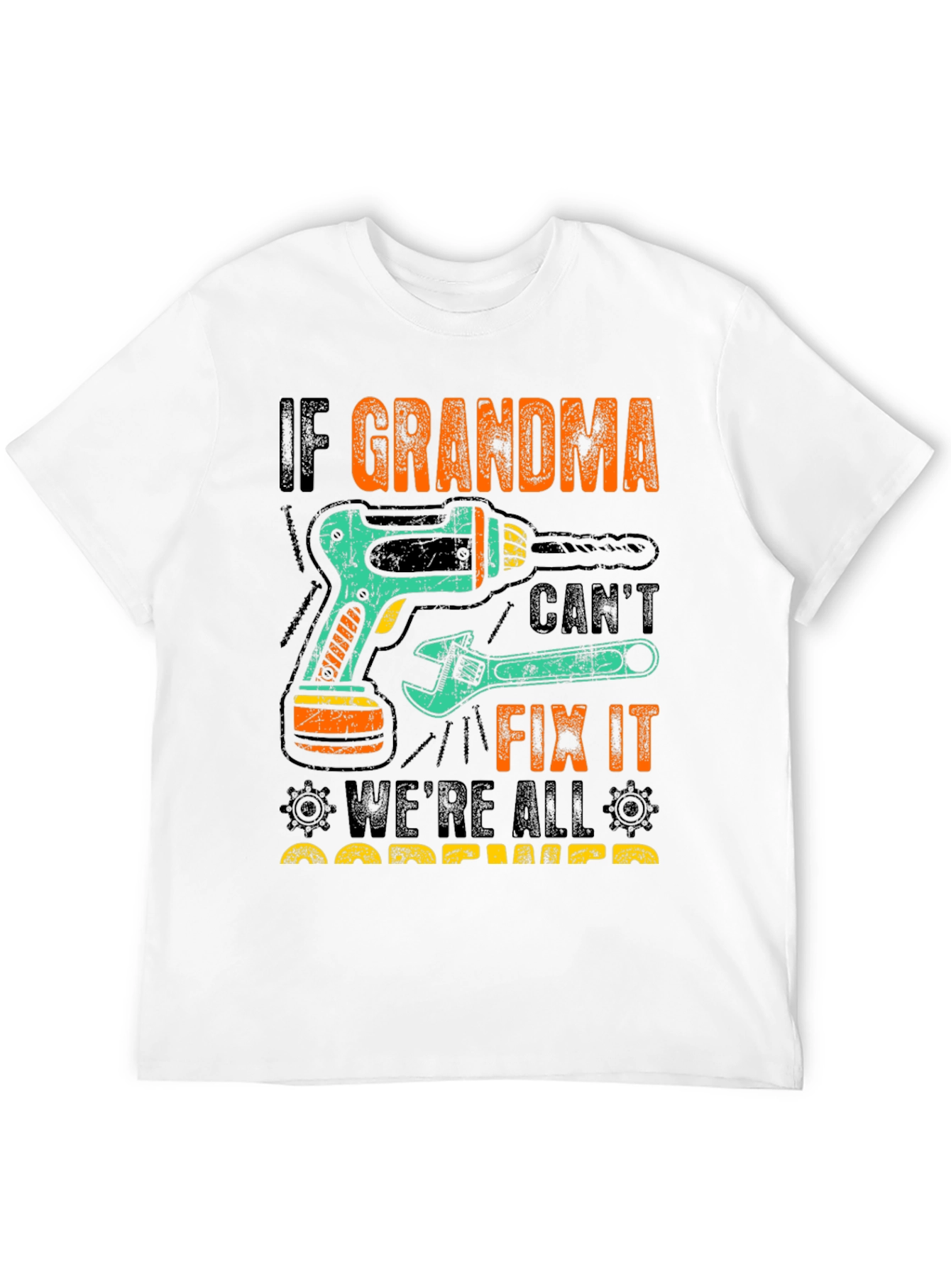 Black If Grandma Can't Fix It T-Shirt view 12