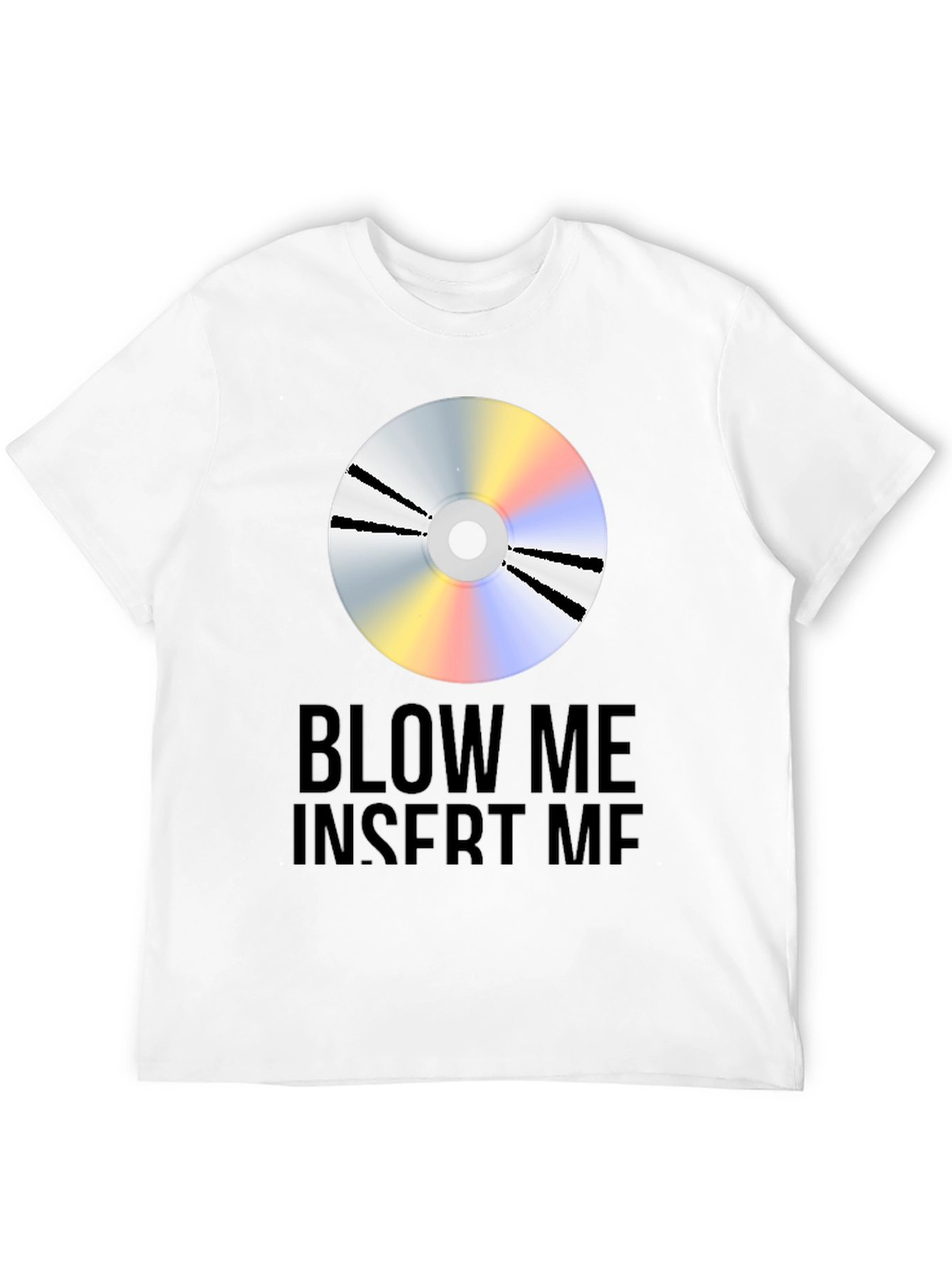 Black "Blow Me Insert Me" Graphic Tee view 12