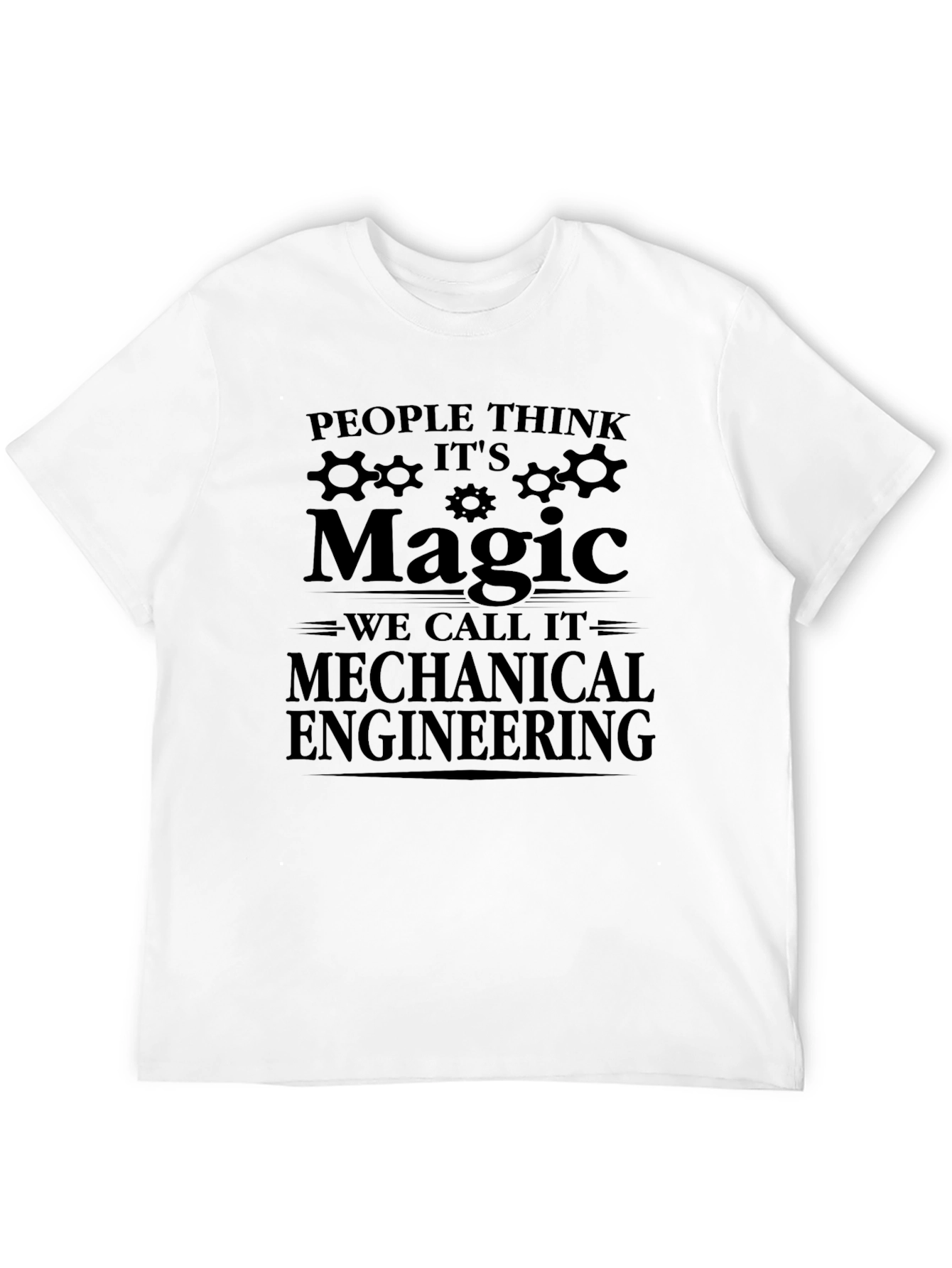 Black Mechanical Engineering Magic Funny T-Shirt view 12