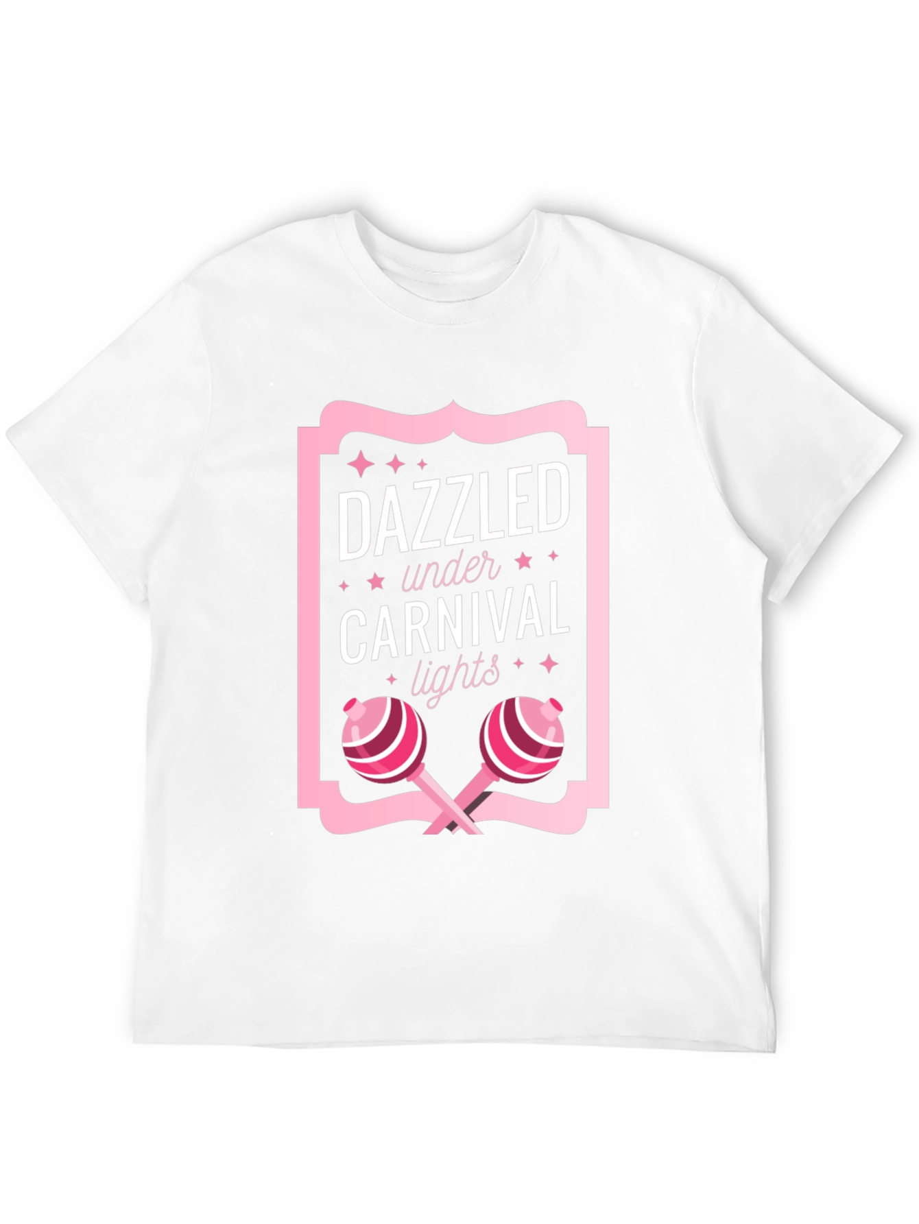 Black Dazzled Under Carnival Lights Graphic Tee view 12