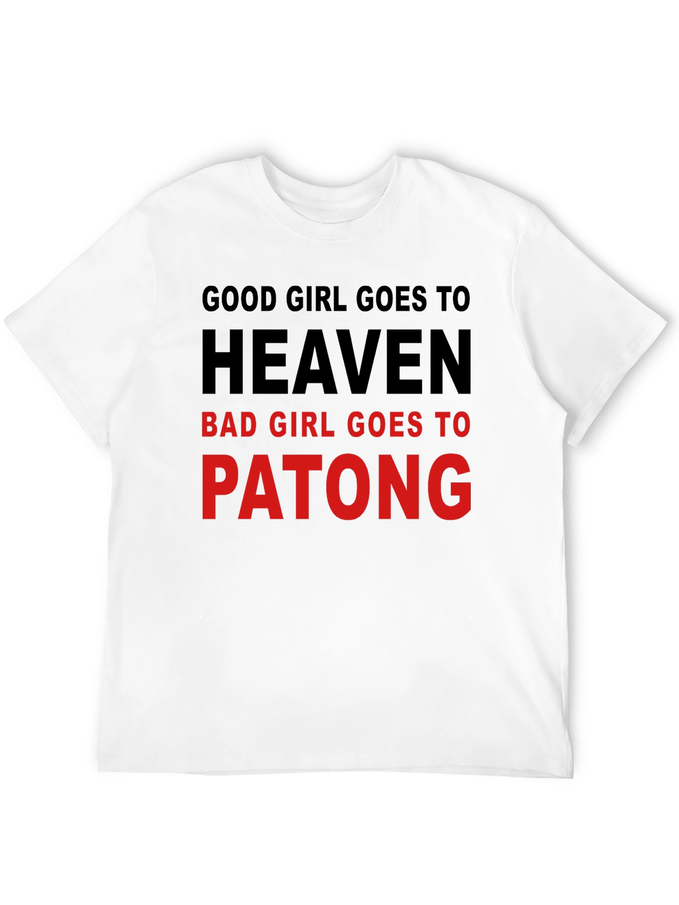 Black Good Girl/Bad Girl Novelty T-Shirt view 12