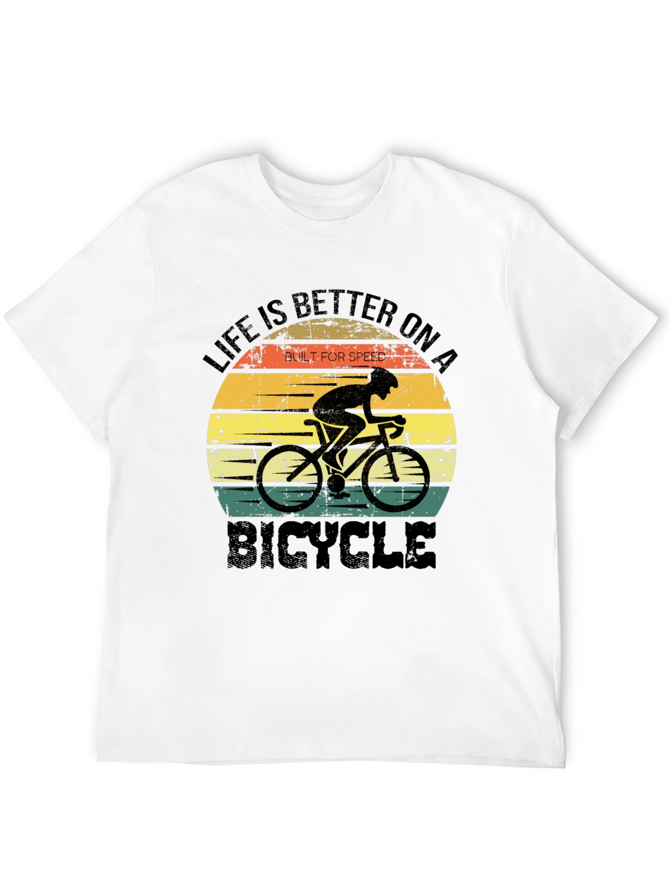 Black Life is Better On a Bicycle T-Shirt view 12