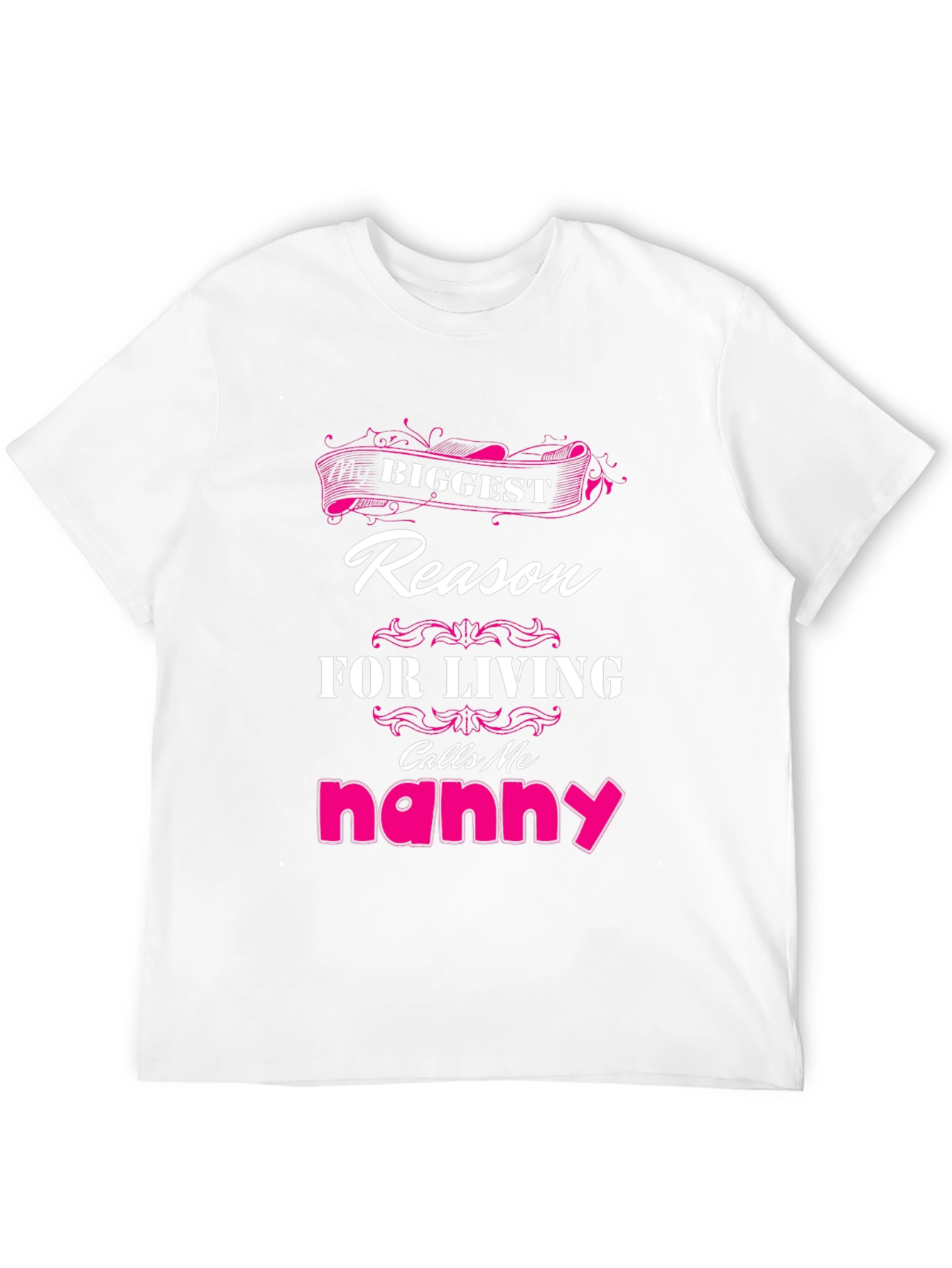Black Biggest Reason For Living Nanny T-Shirt view 12