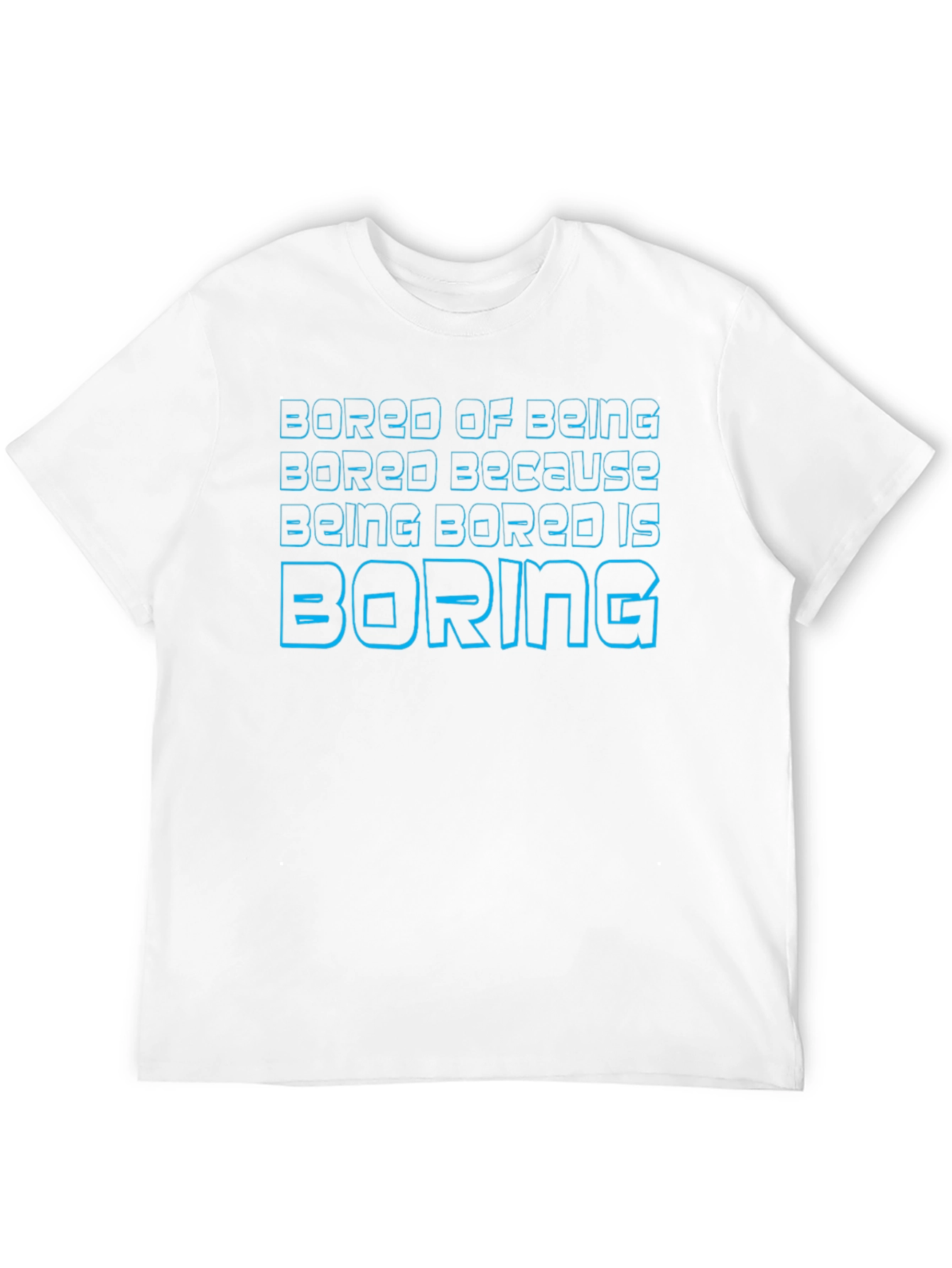 Black Bored of Being Bored Graphic T-Shirt view 12