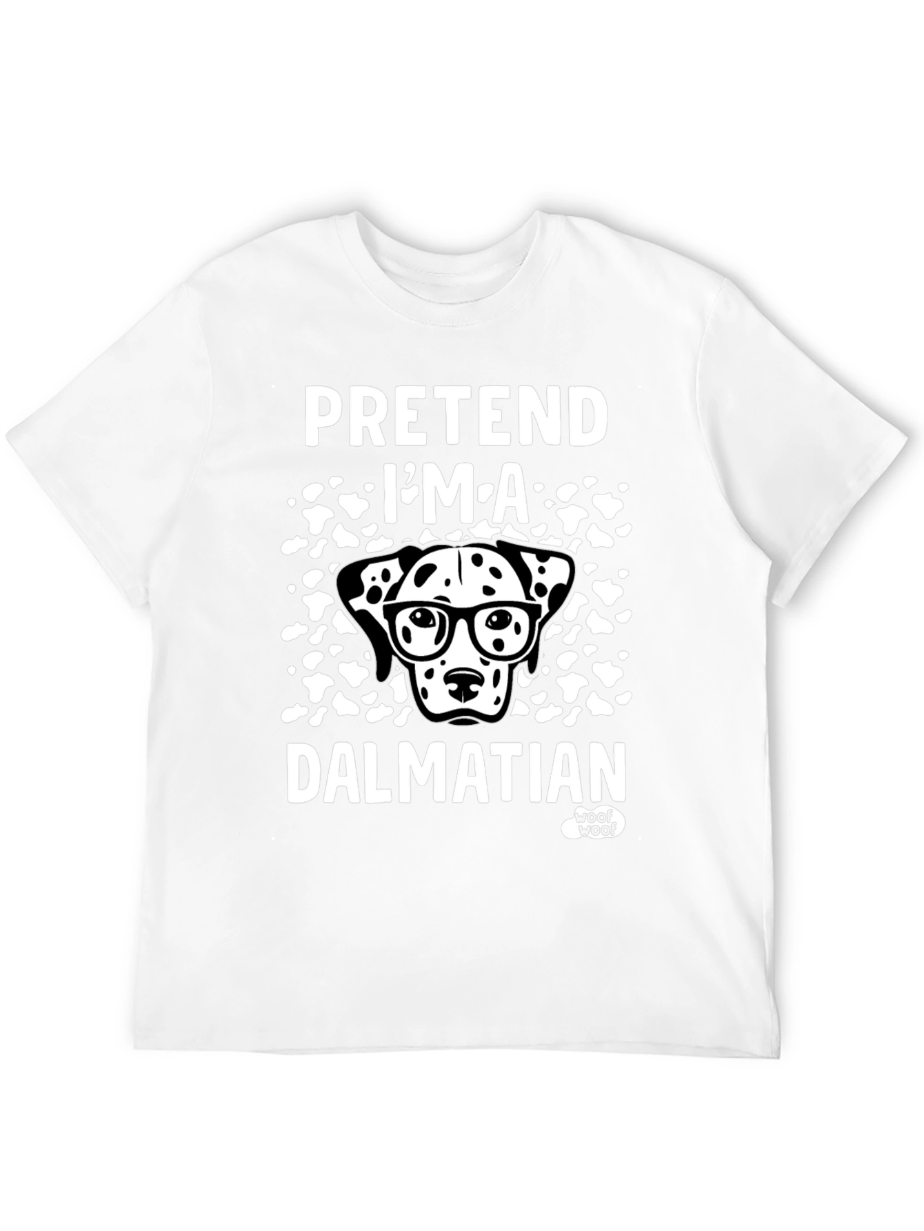 Black Pretend I'm a Dalmatian T-Shirt view 12