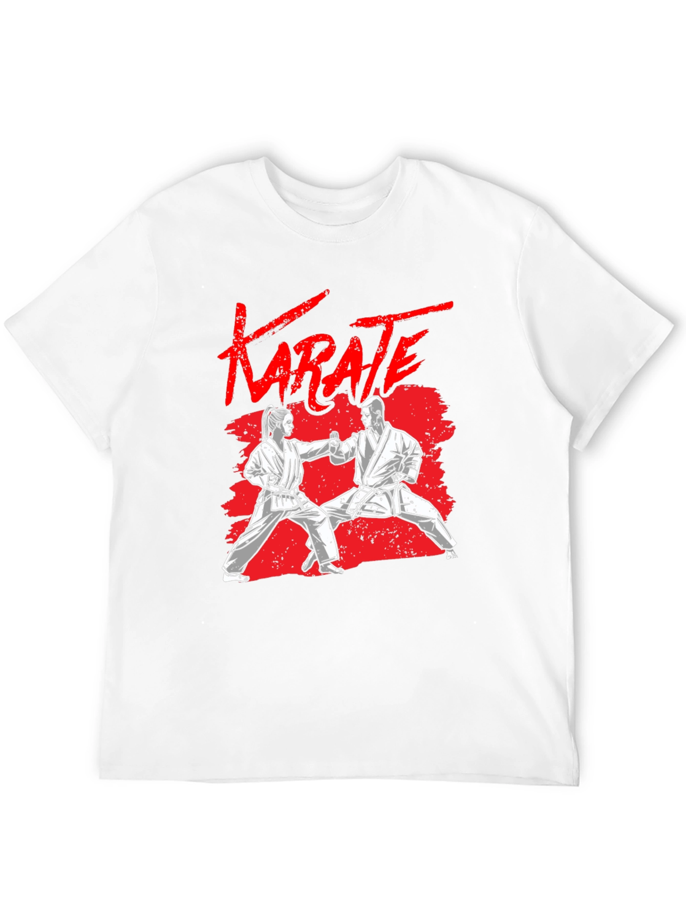 Black Karate Graphic Black T-Shirt view 12