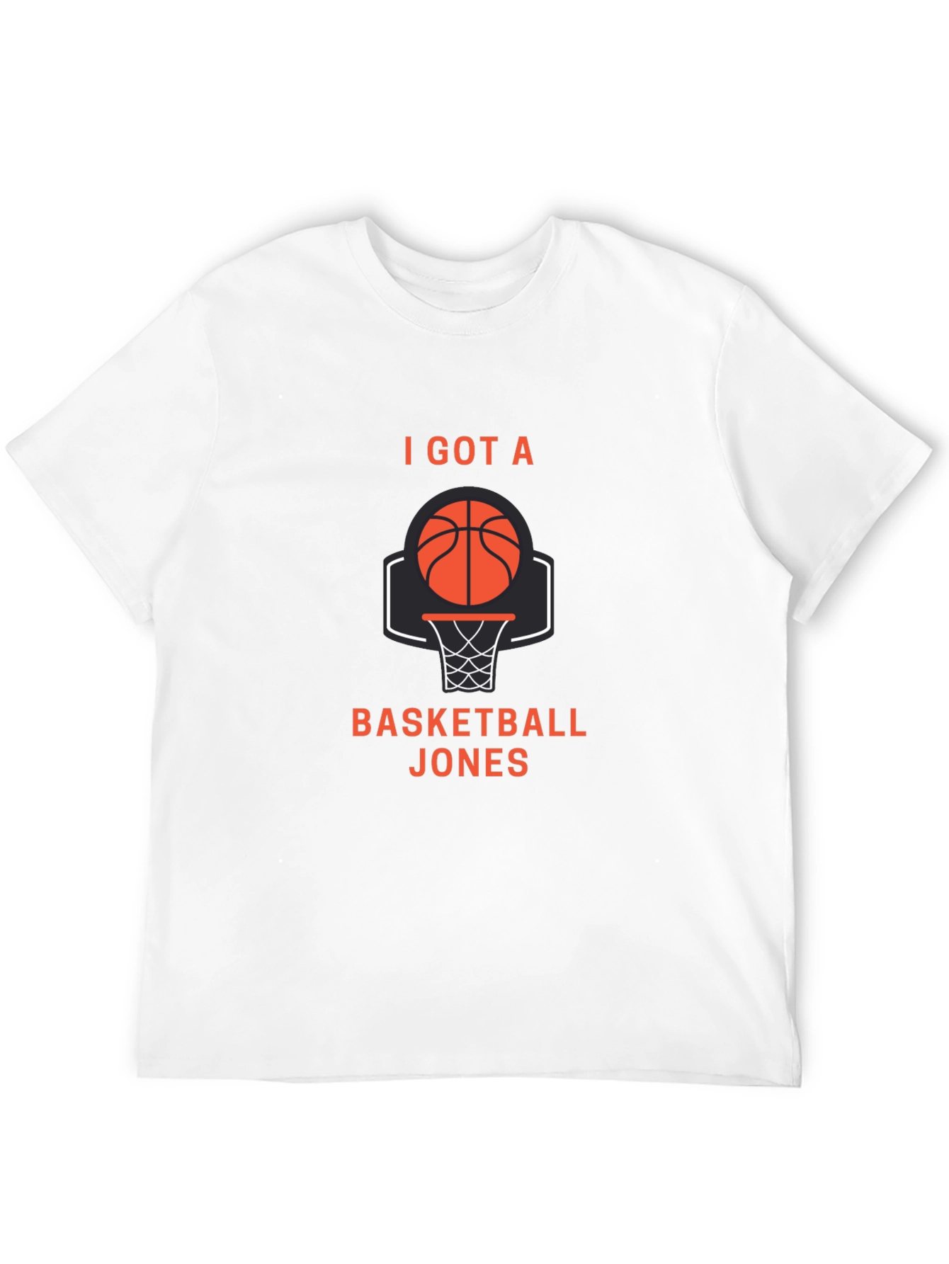 Black Basketball Jones T-Shirt - I Got A Basketball Jones view 12