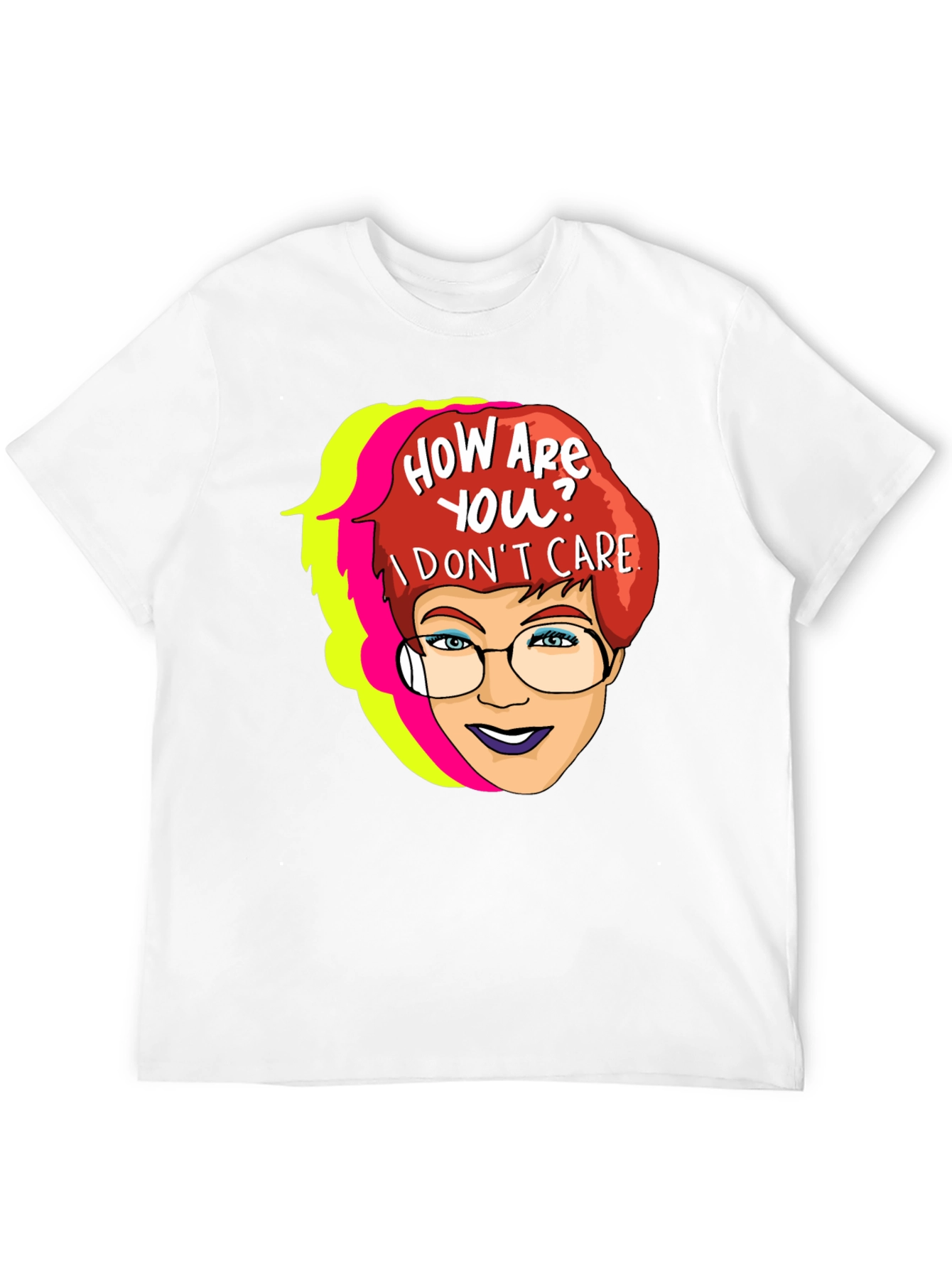 Black Sarcastic Cartoon Graphic T-Shirt view 12