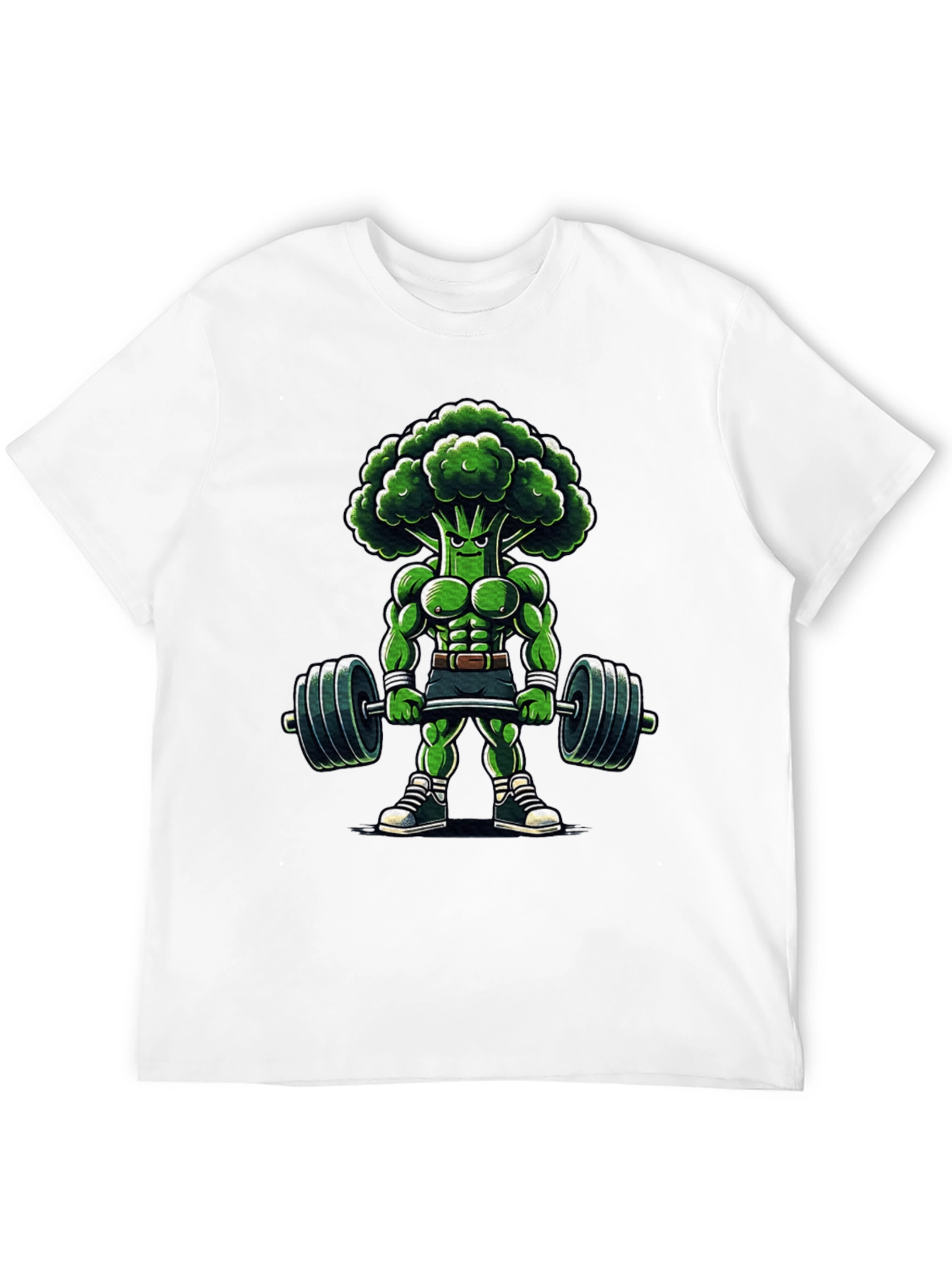 Black Broccoli Bodybuilder T-Shirt view 12