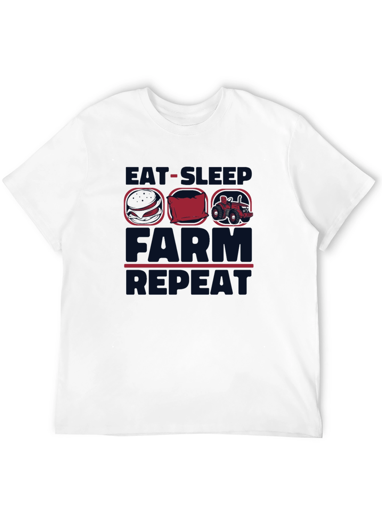 Eat Sleep Farm Repeat Graphic Tee - 12