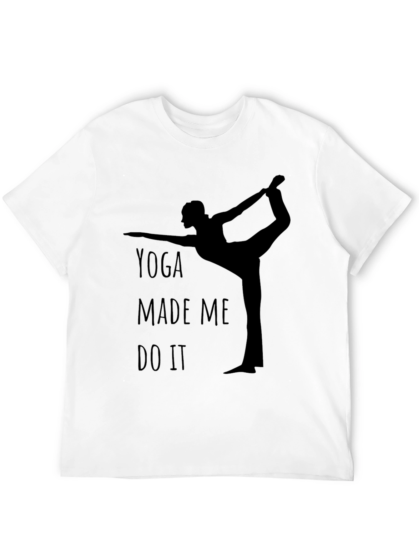 Black Yoga Made Me Do It - Graphic Tee view 12