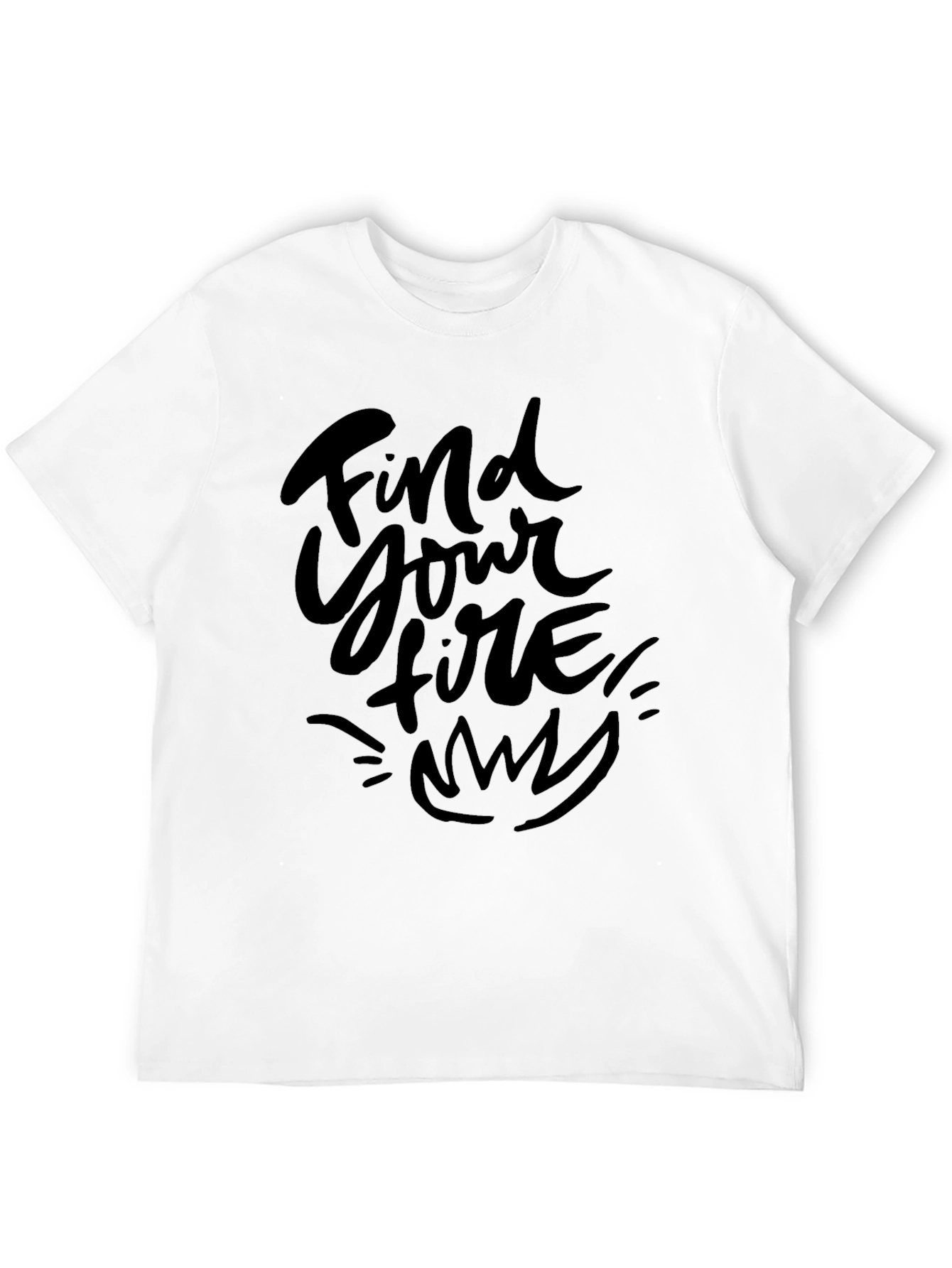 Black Find Your Fire Black Graphic Tee view 12