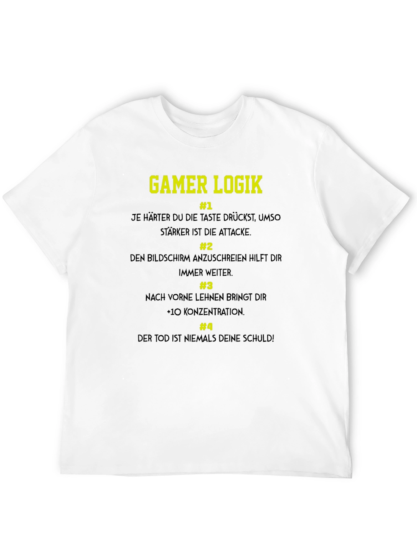 Black Gamer Logik T-Shirt - Funny Gaming Tee view 12