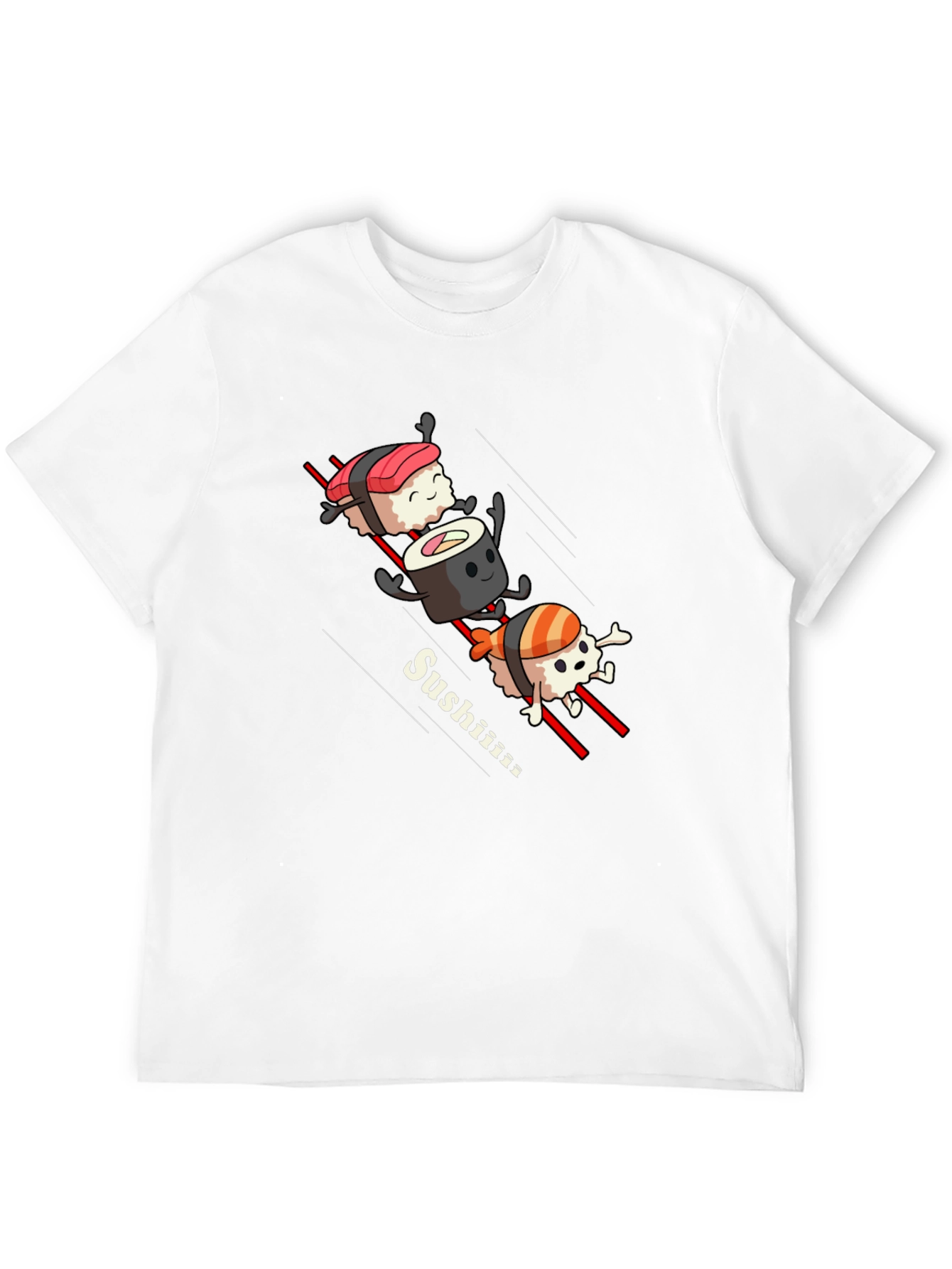 Black Sushi T-Shirt - Funny Sushi Design view 12
