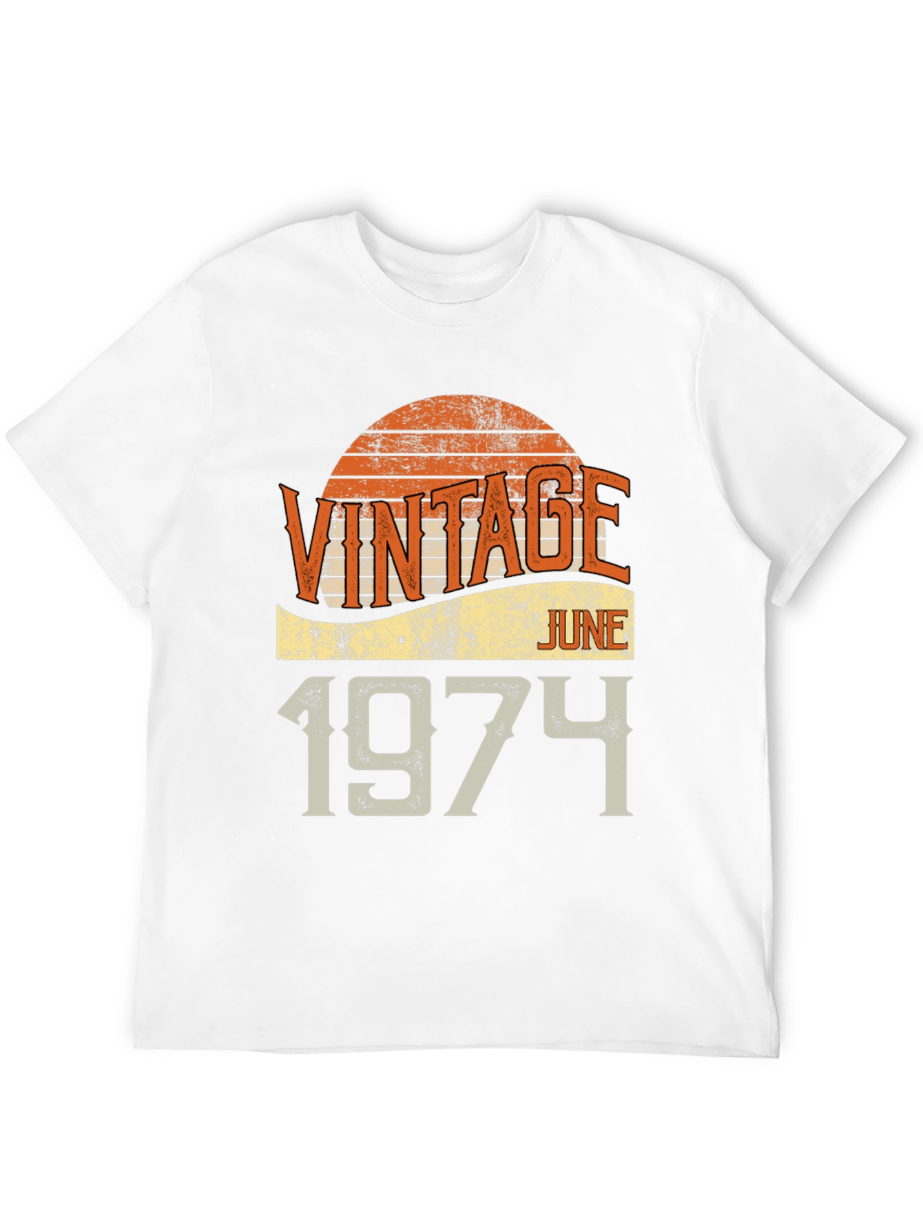 Black Vintage June 1974 T-Shirt view 12