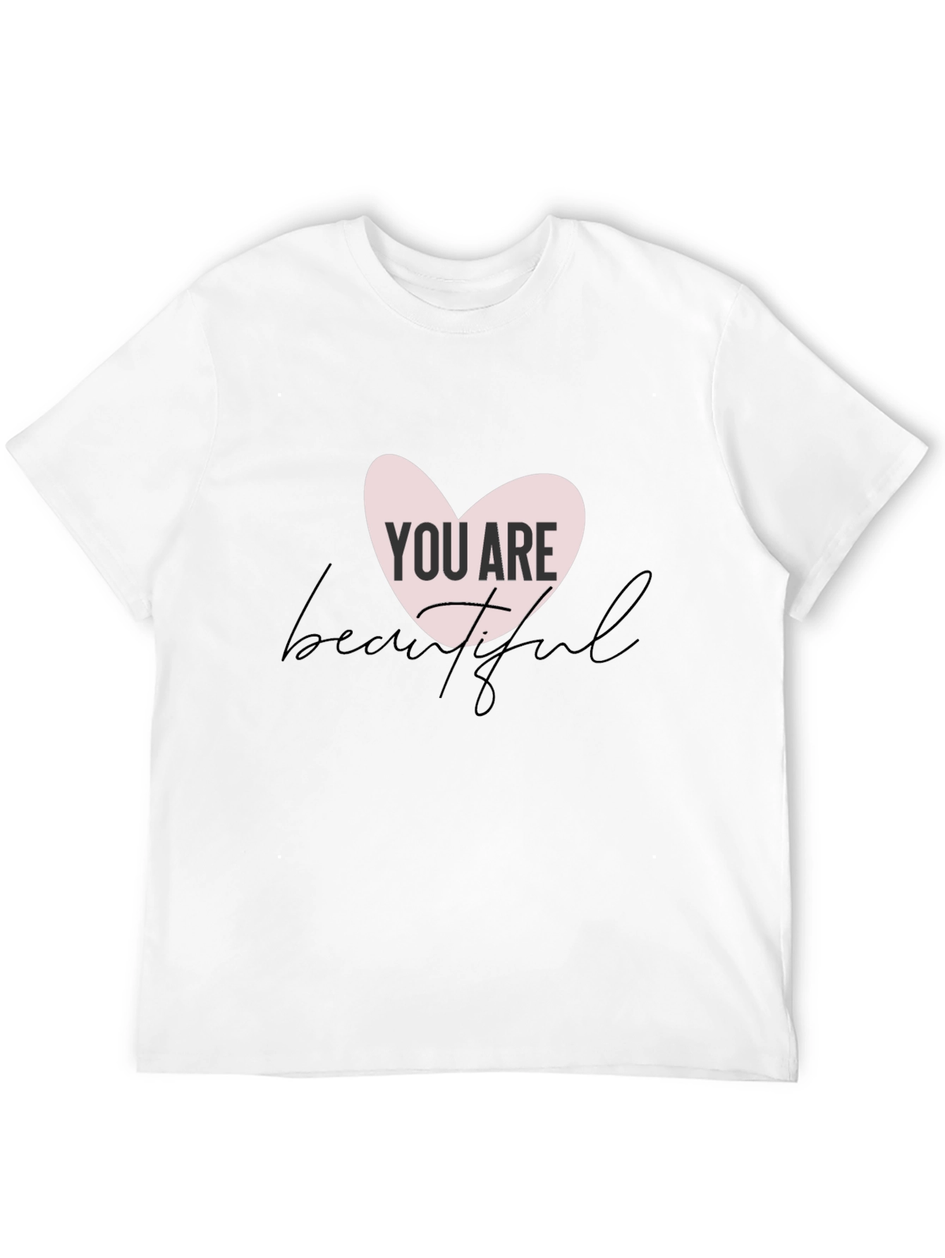 Black You Are Beautiful Graphic Tee - Black Cotton Blend view 12
