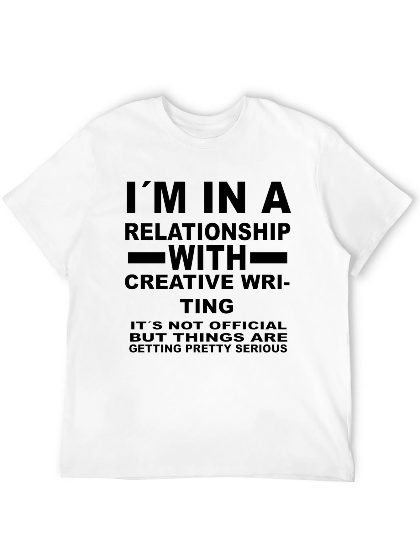 Black Creative Writing Relationship T-Shirt view 12