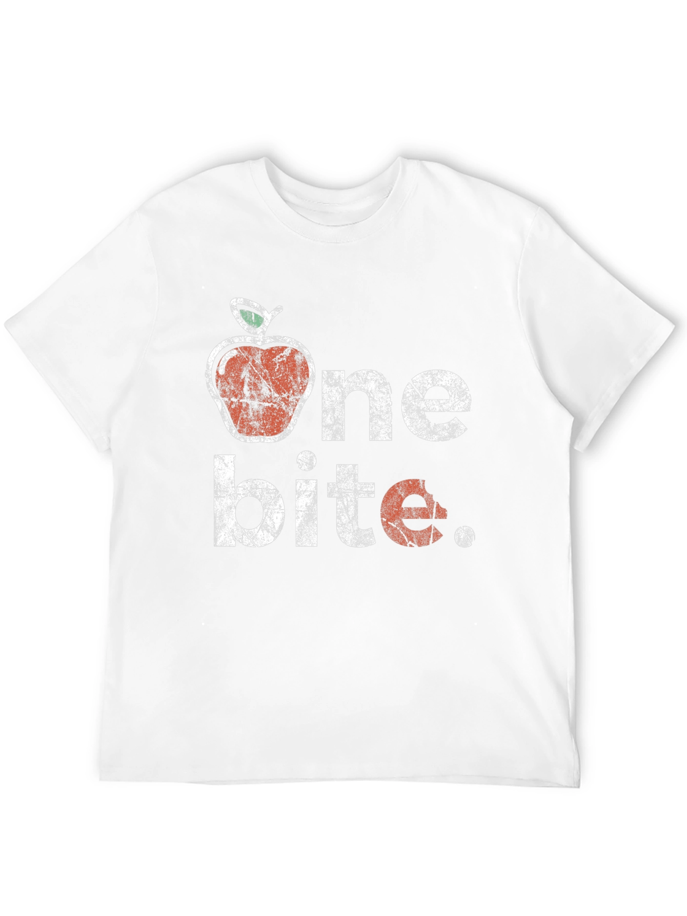 Black One Bite Apple Graphic T-Shirt - Unisex view 12