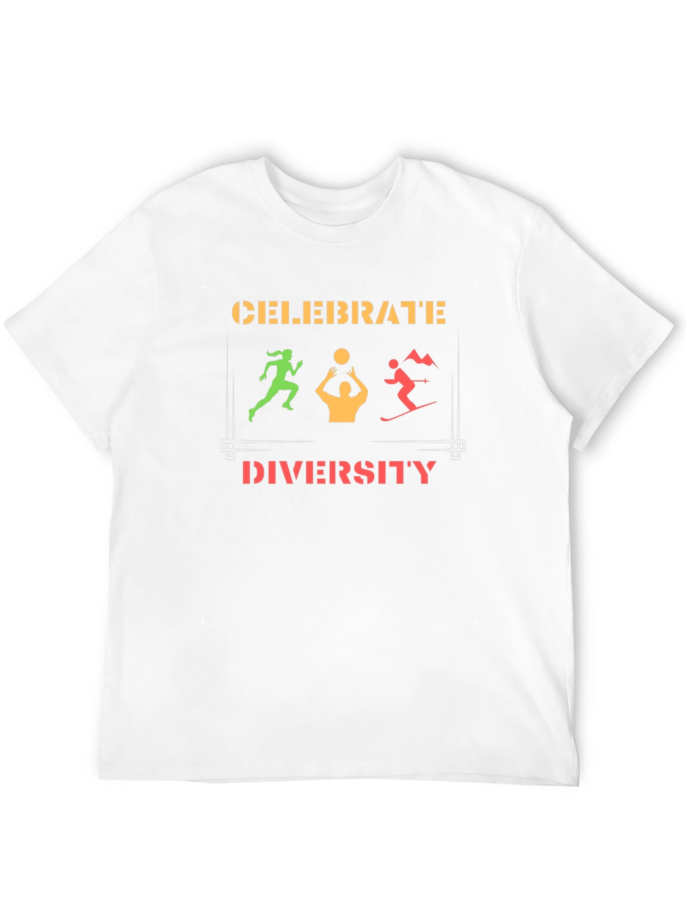 Black Celebrate Diversity Graphic T-Shirt view 12