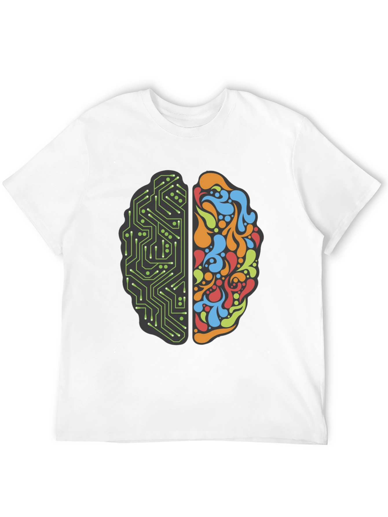 Brain Circuit T-Shirt - Logic & Creativity - 12