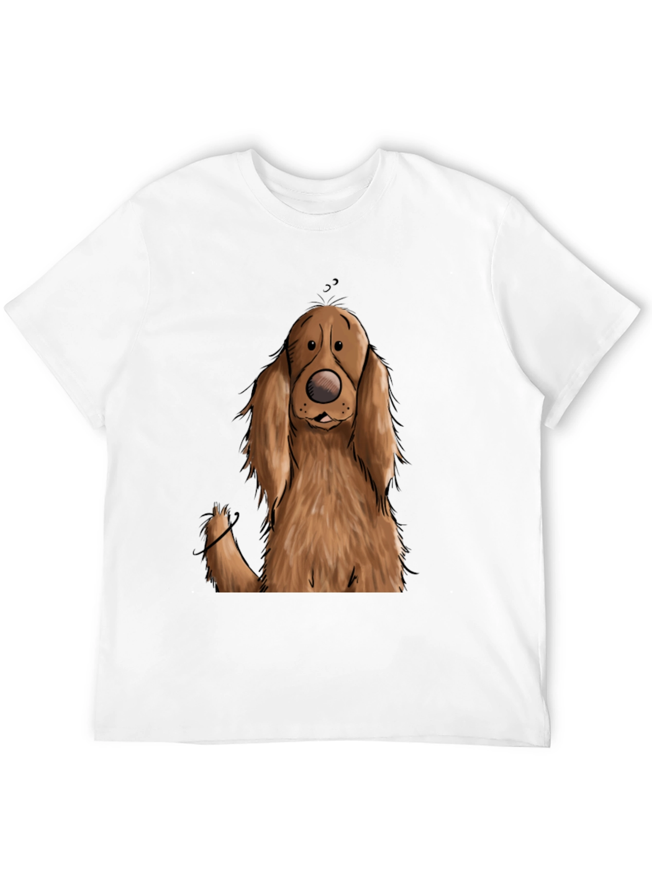 Black Dog Cartoon Graphic Black T-Shirt view 12