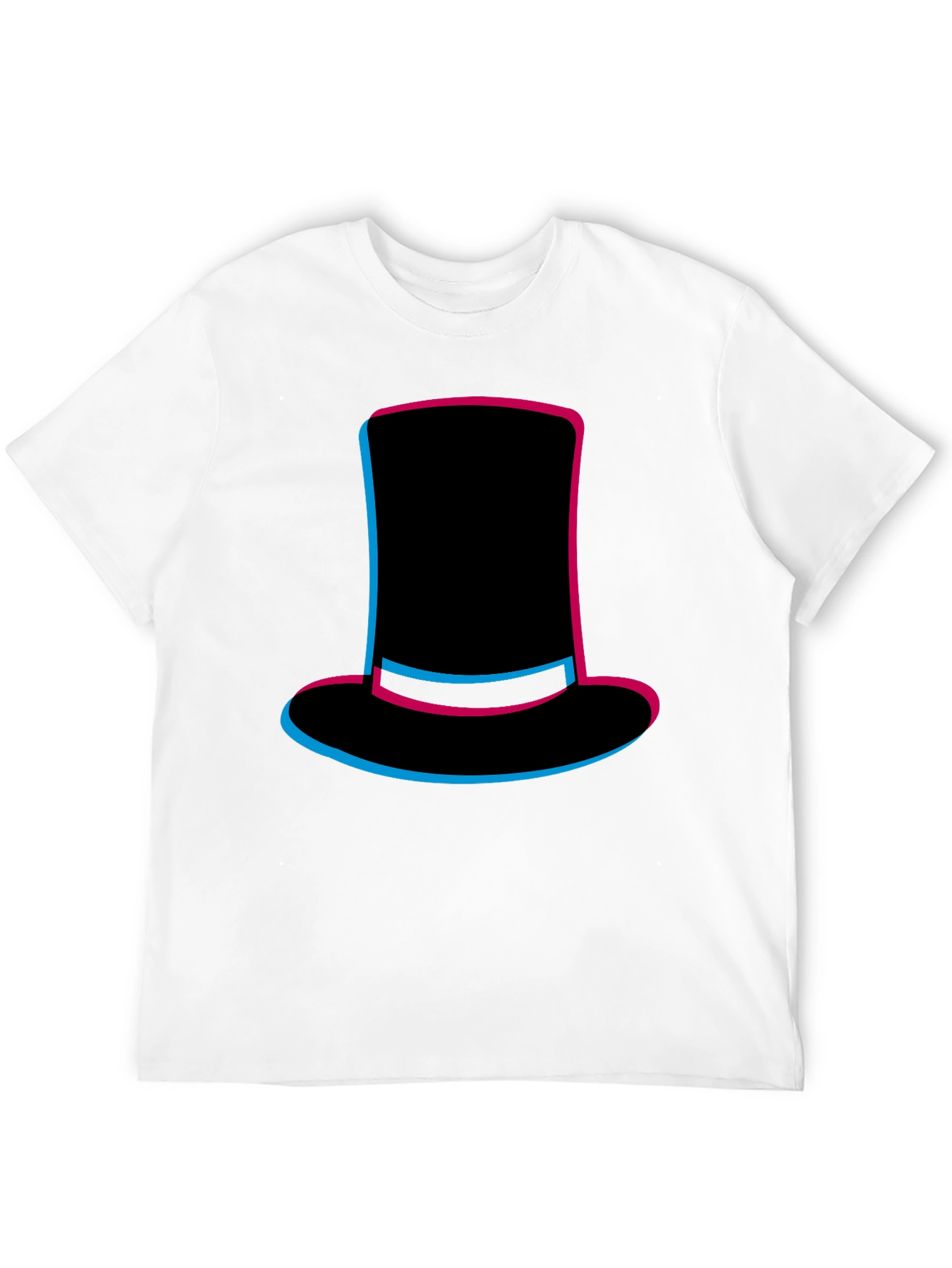 Black Top Hat Graphic Tee - Stylish Men's Black T-Shirt view 12
