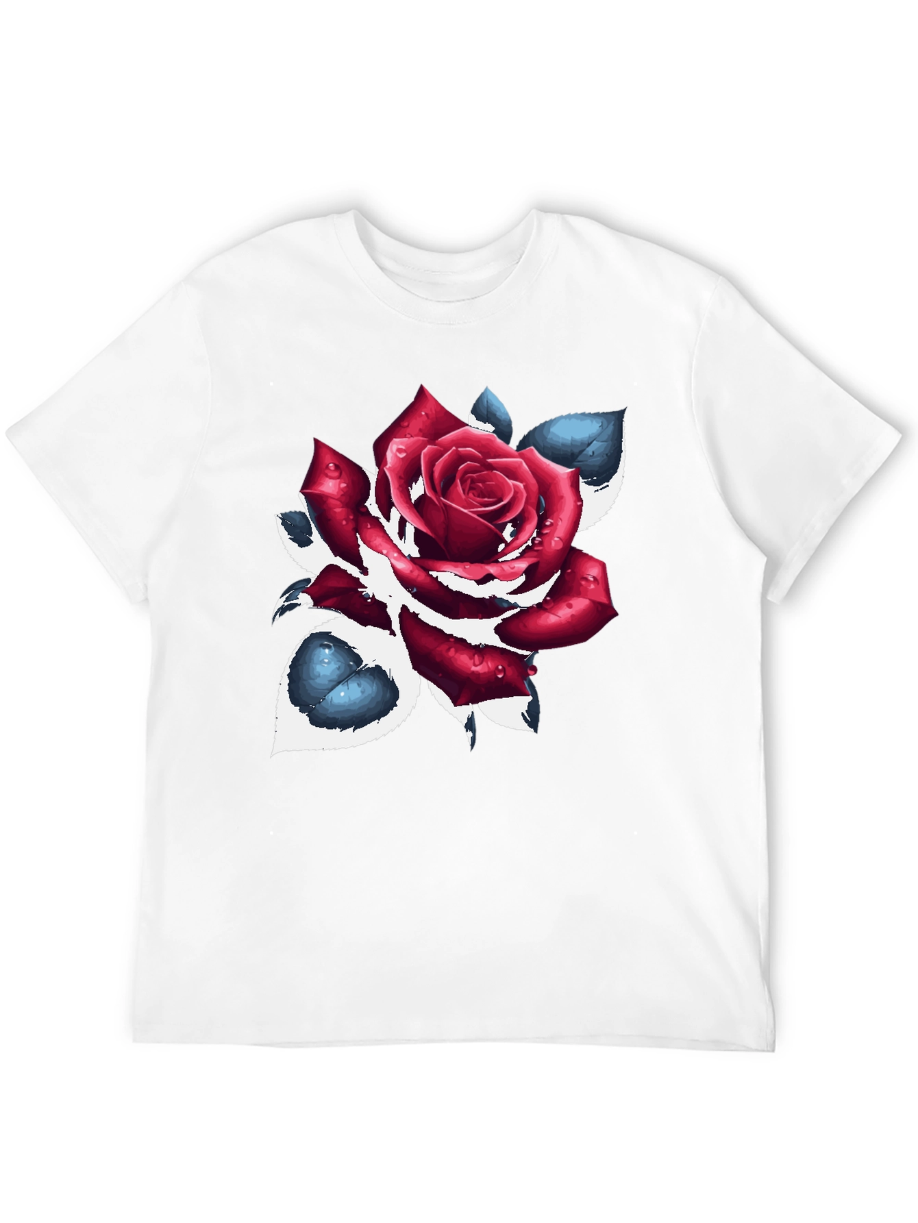 Black Rose Graphic Black T-Shirt view 12