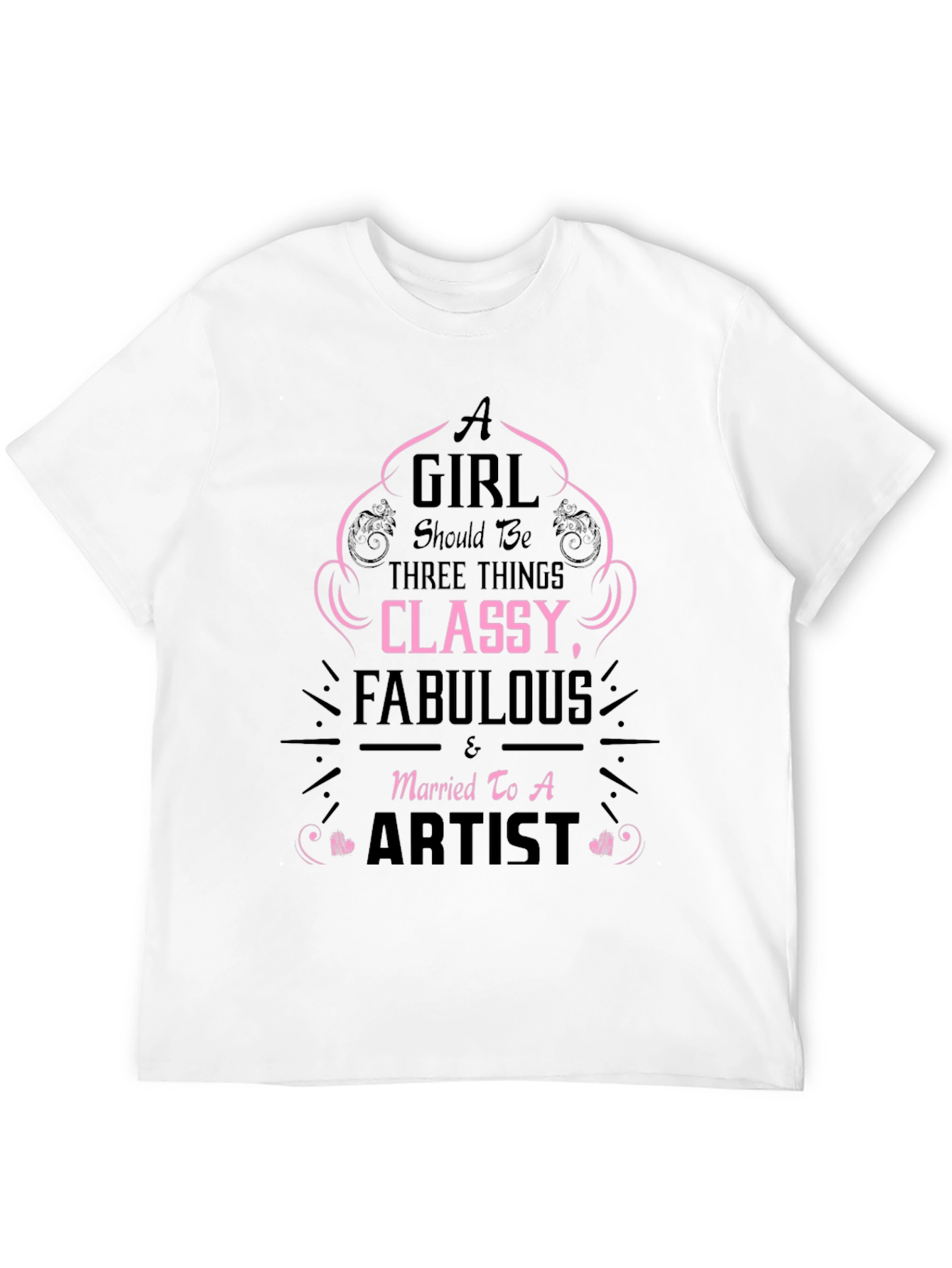 Black Classy, Fabulous Artist's Wife T-Shirt view 12