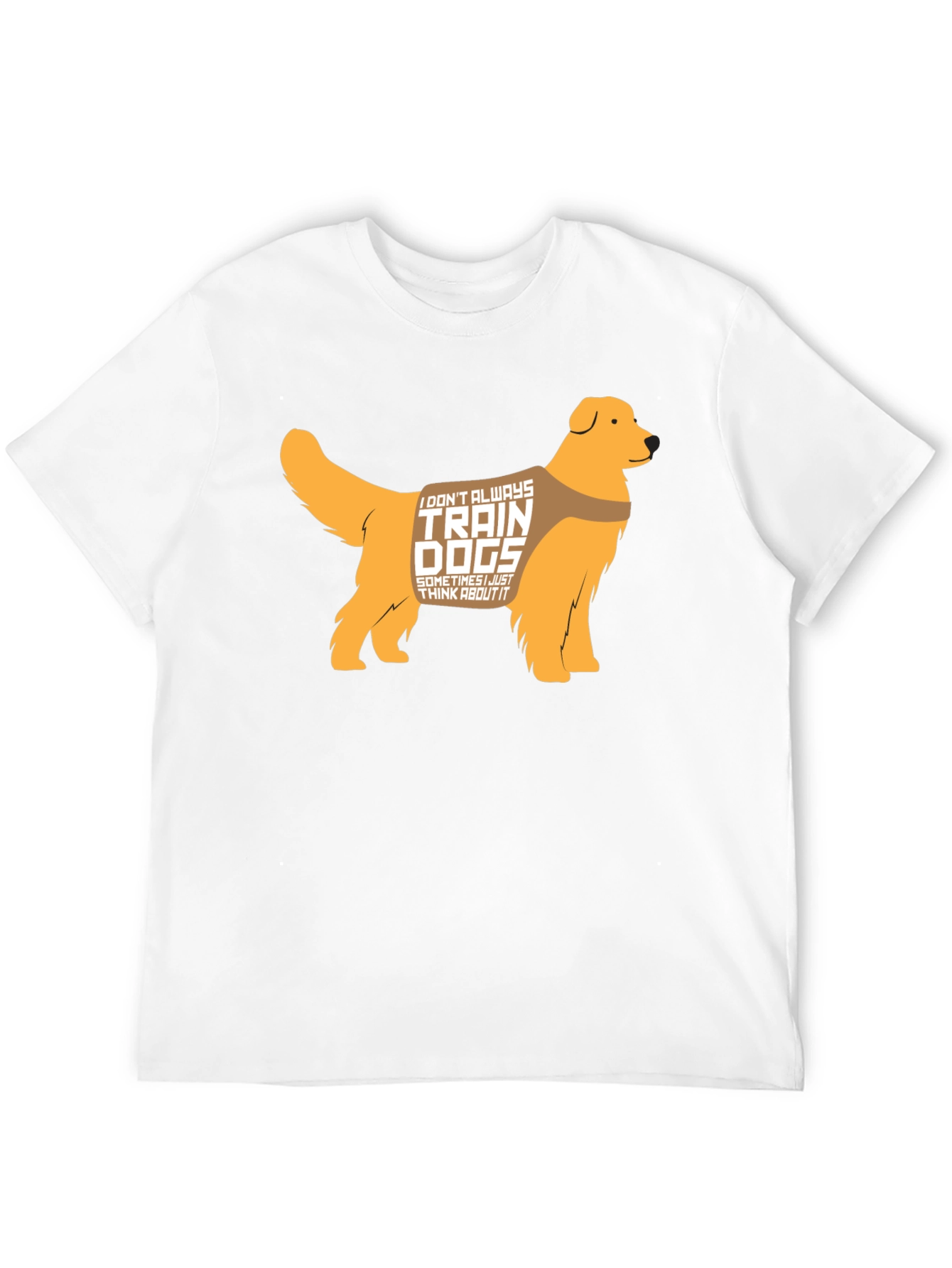 Black Dog Trainer T-Shirt - Golden Retriever Design view 12