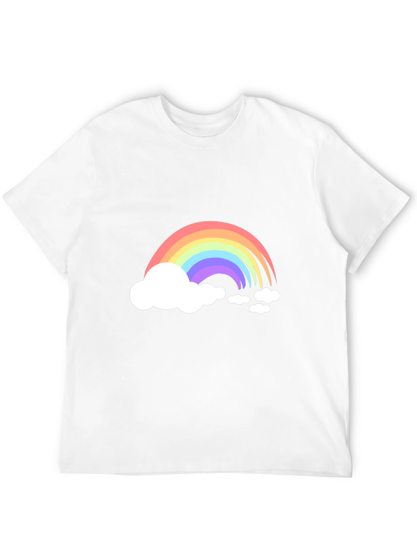 Black Rainbow Cloud Graphic Tee - Black Cotton Blend view 12