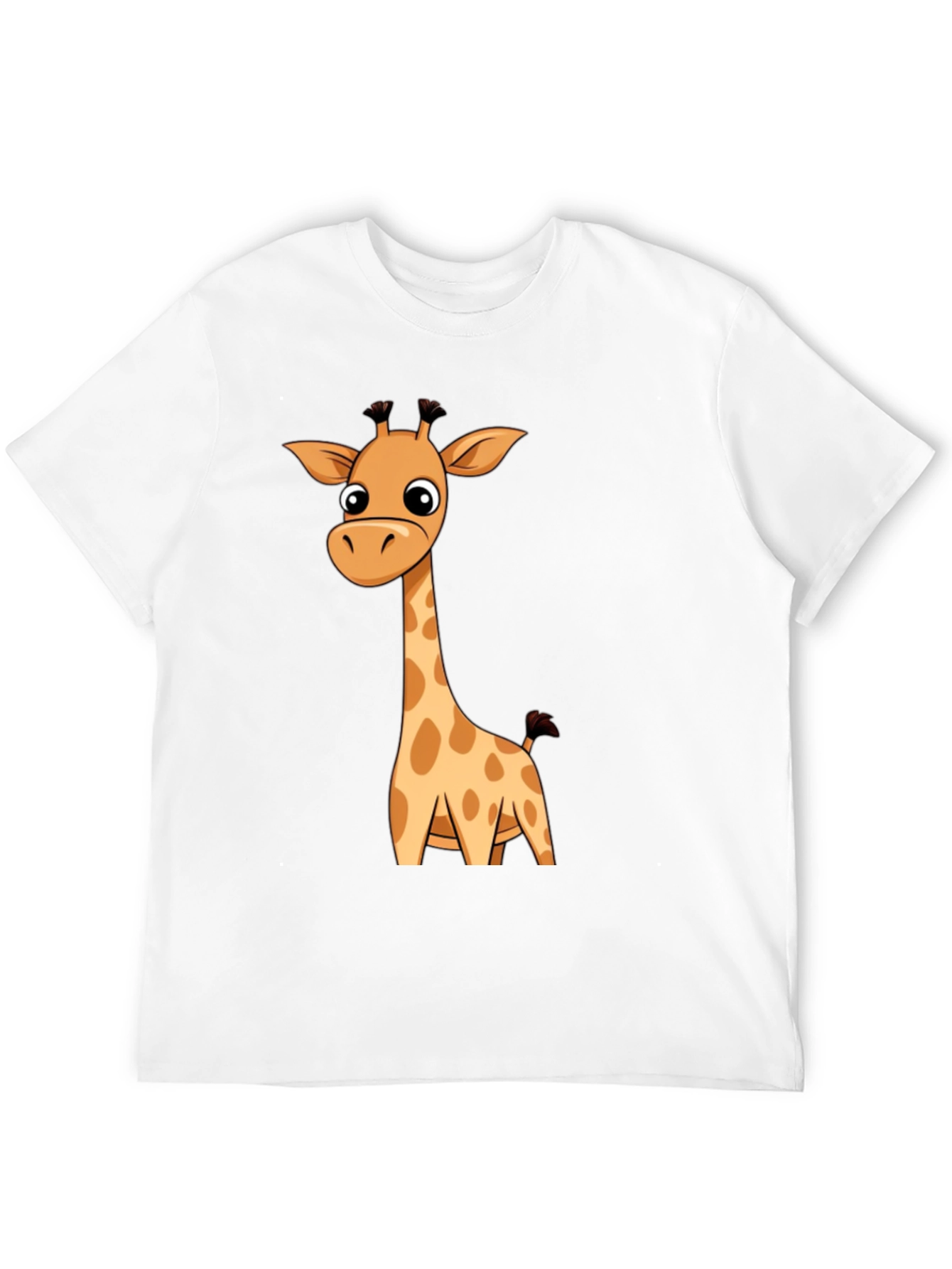 Black Giraffe Graphic Print T-Shirt view 12