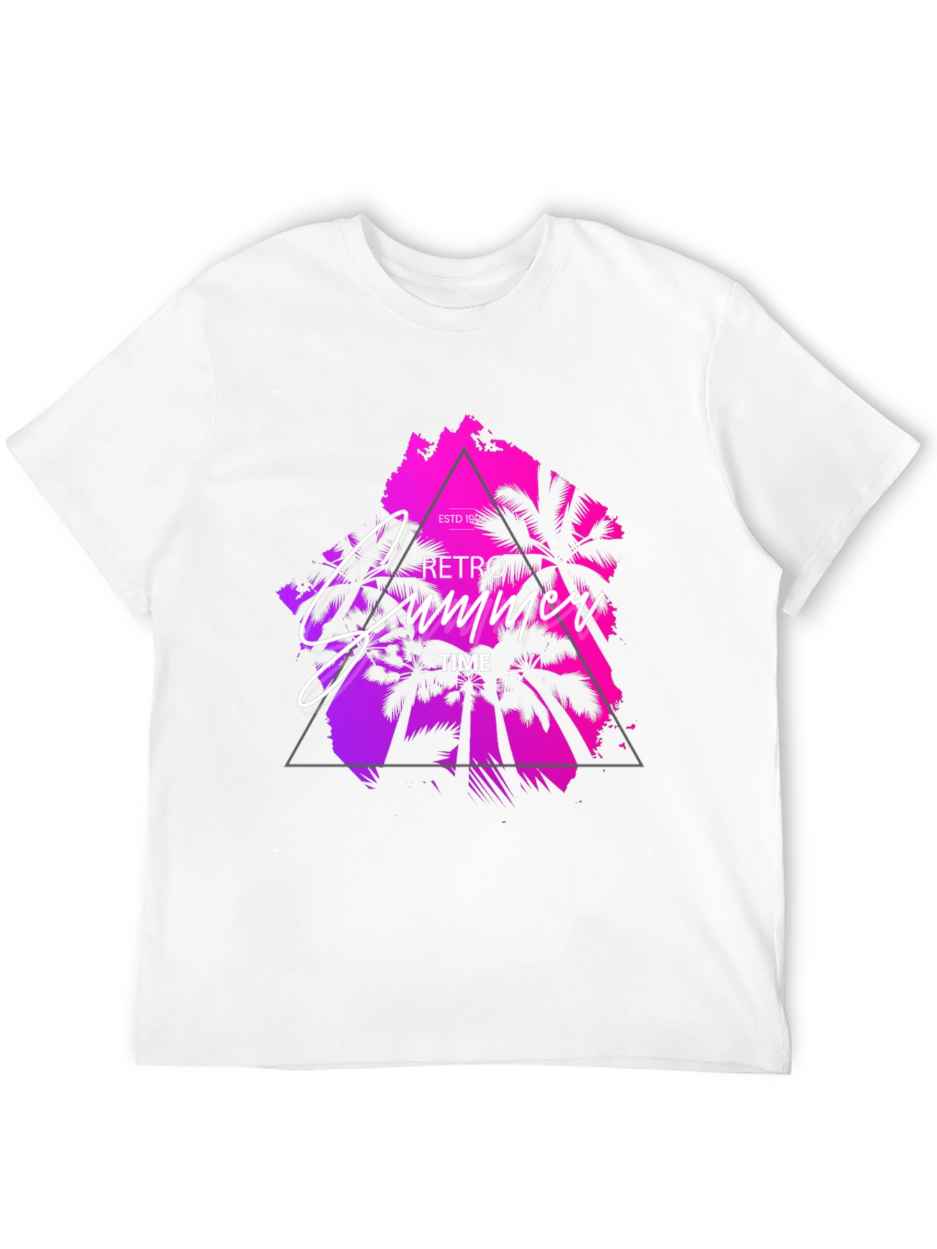 Black Retro Summer Time Graphic Tee view 12