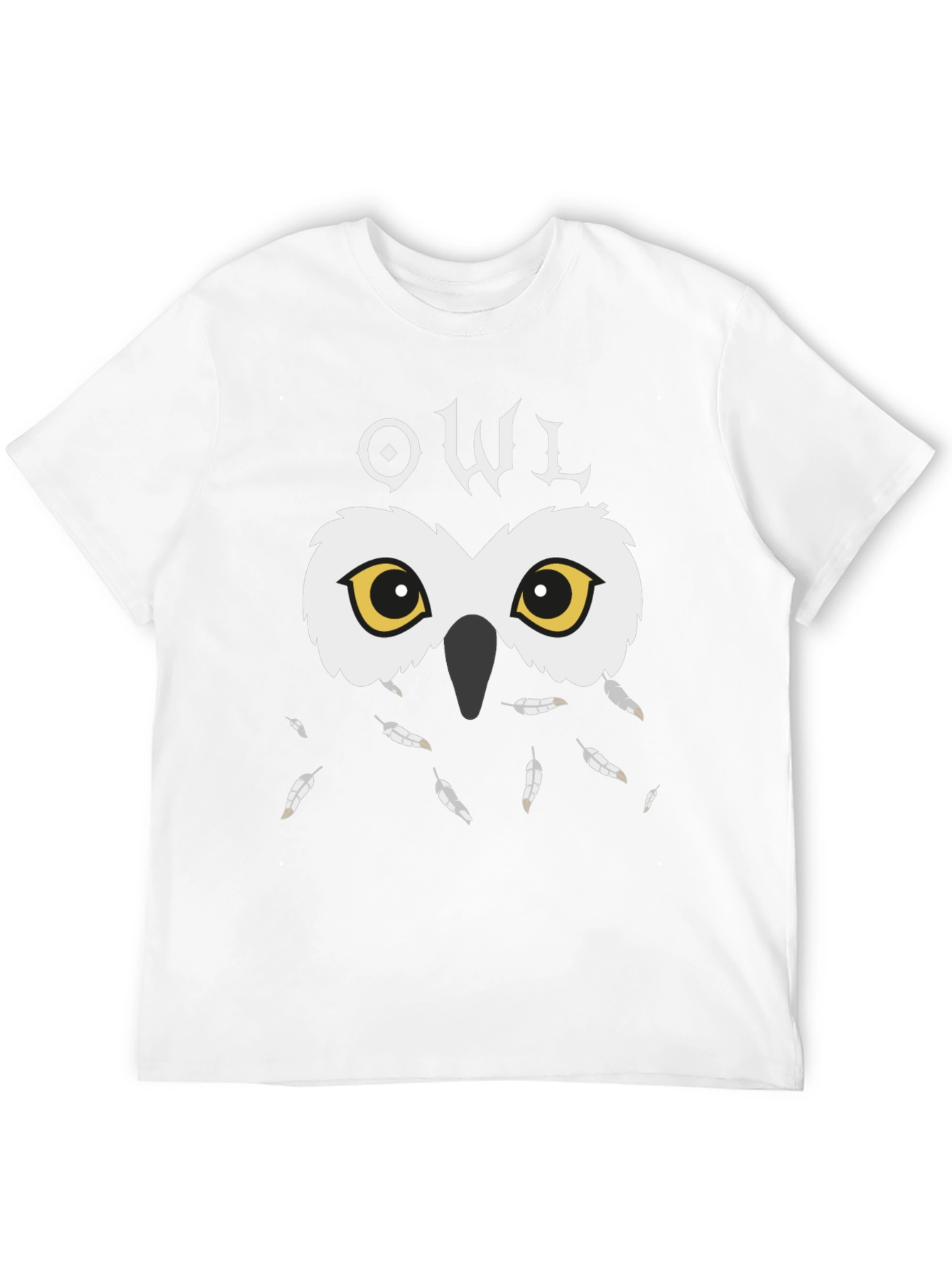 Black Owl Graphic Black T-Shirt - Unique Design view 12