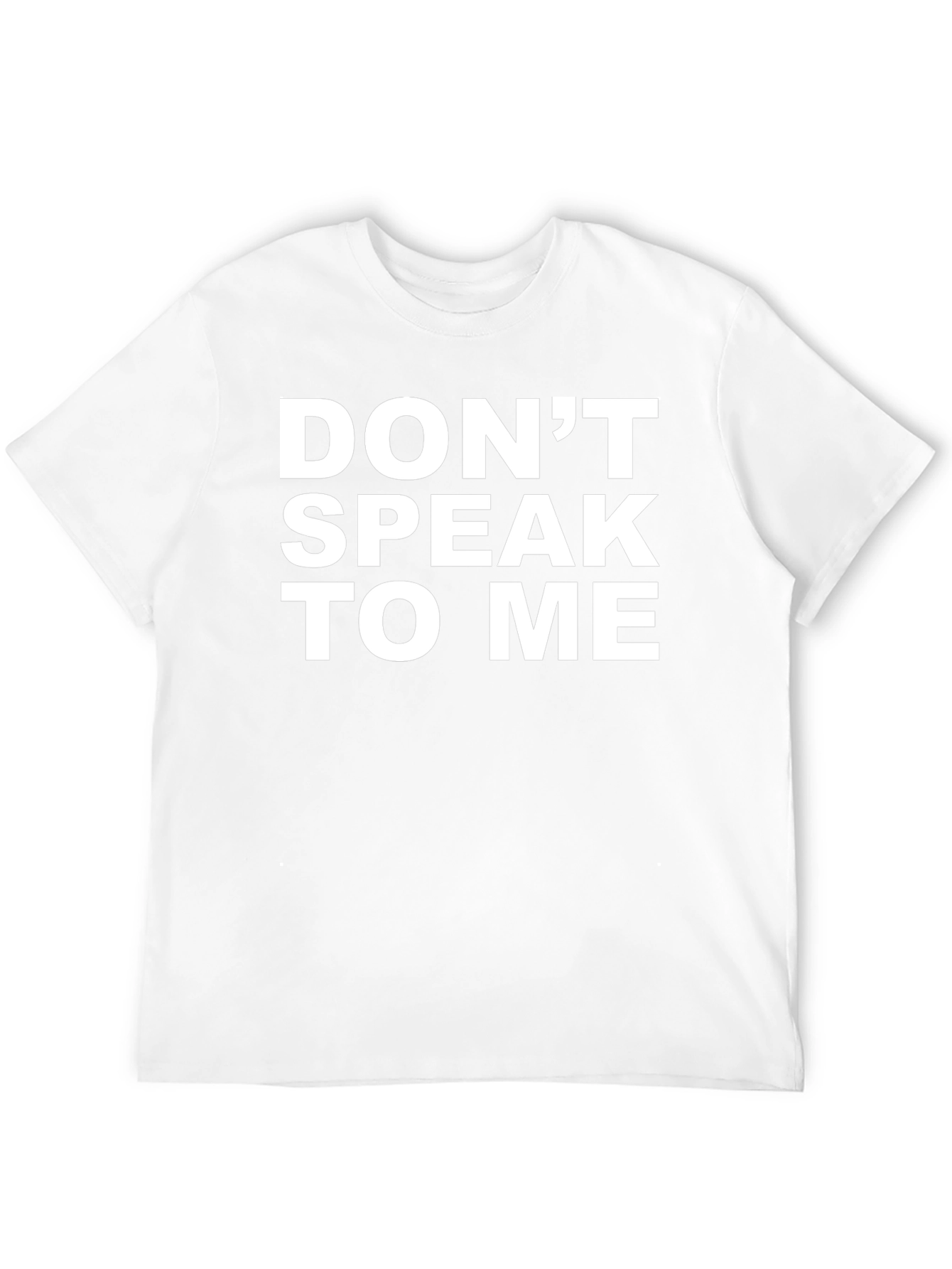 Black Don't Speak To Me Graphic Tee - Black Cotton view 12