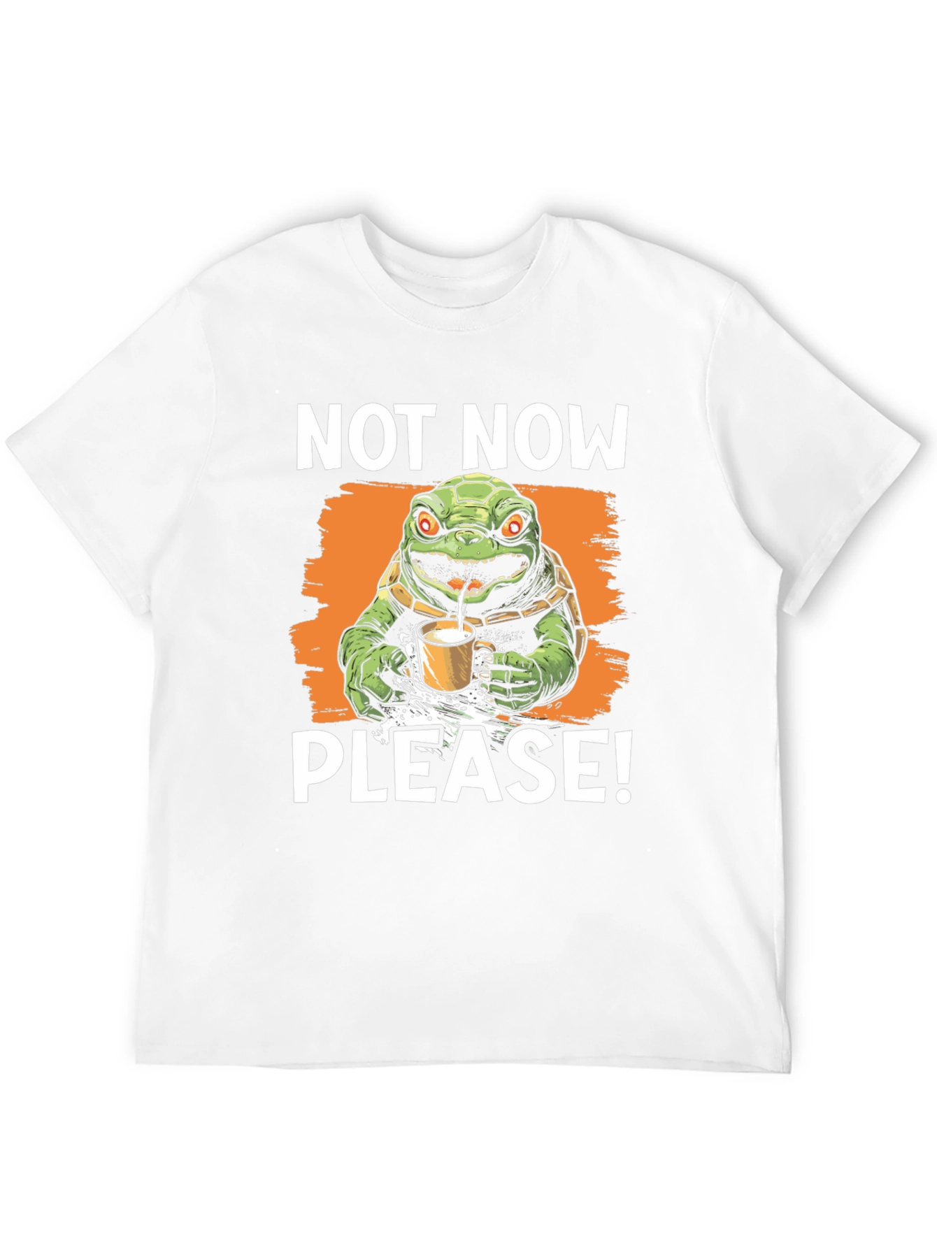 Black Not Now Please! Turtle T-Shirt view 12