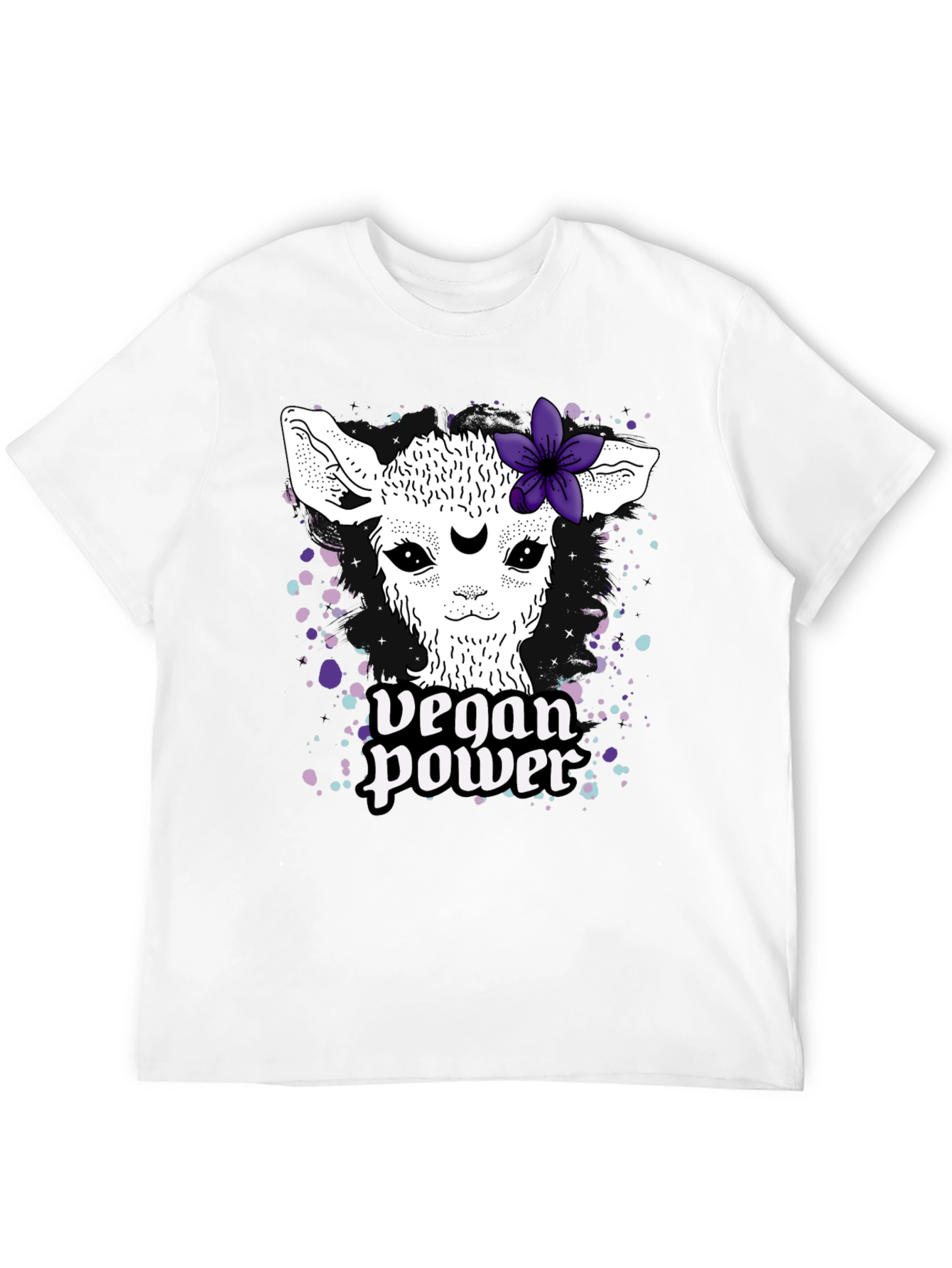 Vegan Power Llama Tee - Cute Animal Lover Shirt - 12