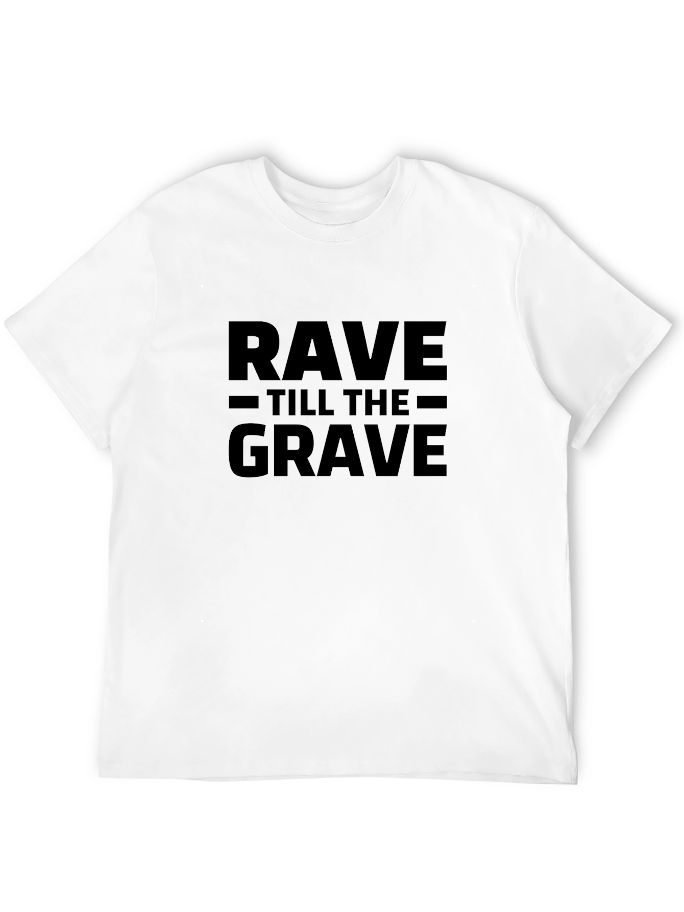 Black Rave Till The Grave Black T-Shirt view 12
