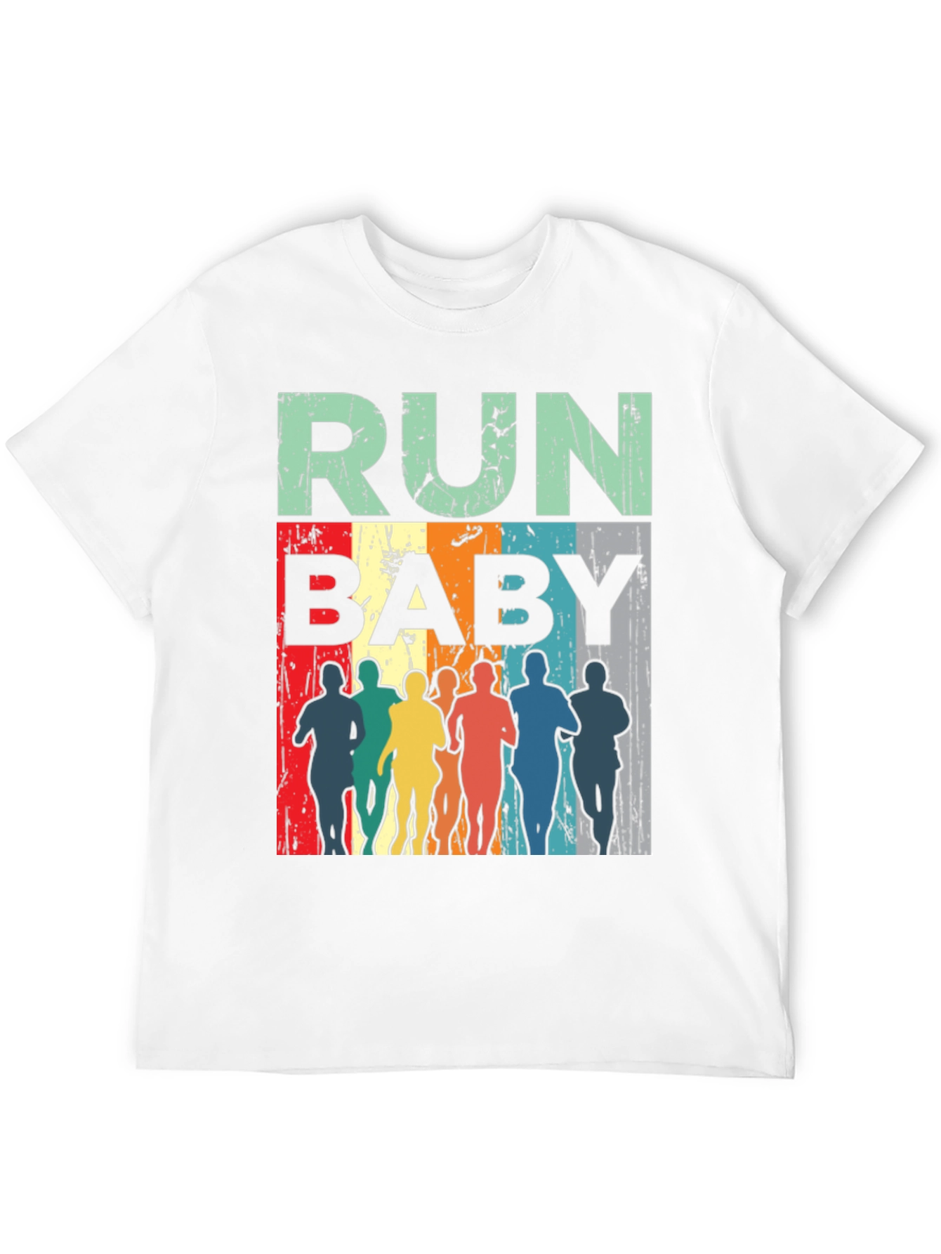 Black Run Baby Vintage Graphic Tee - Unisex view 12