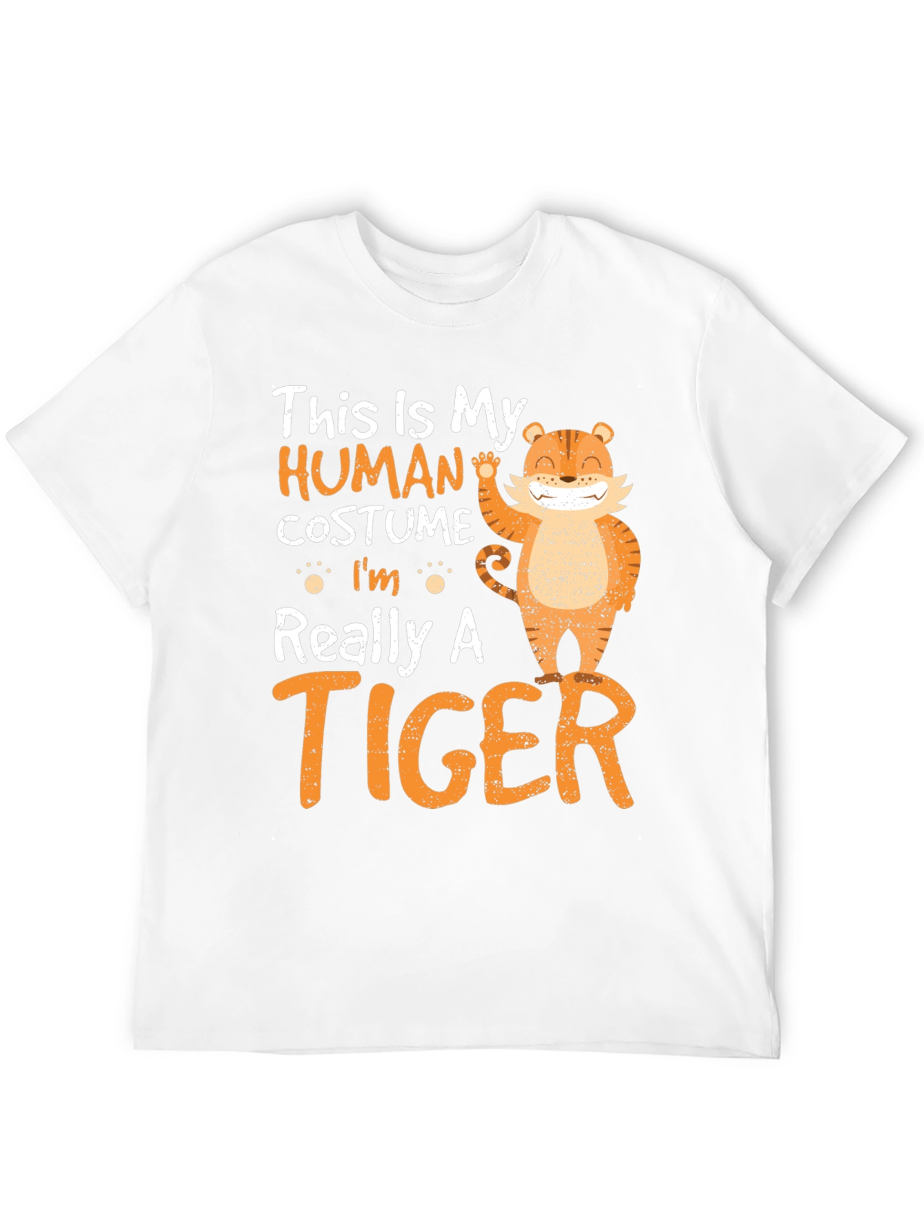 Black Human Costume Tiger T-Shirt view 12