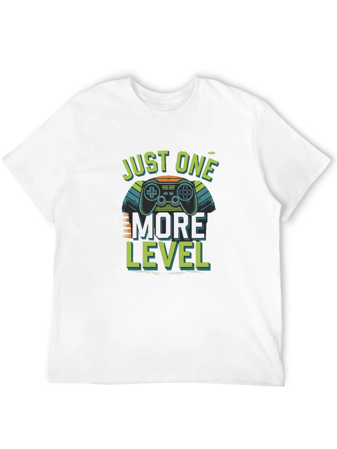 Black Just One More Level Gamer T-Shirt - Black Cotton view 12