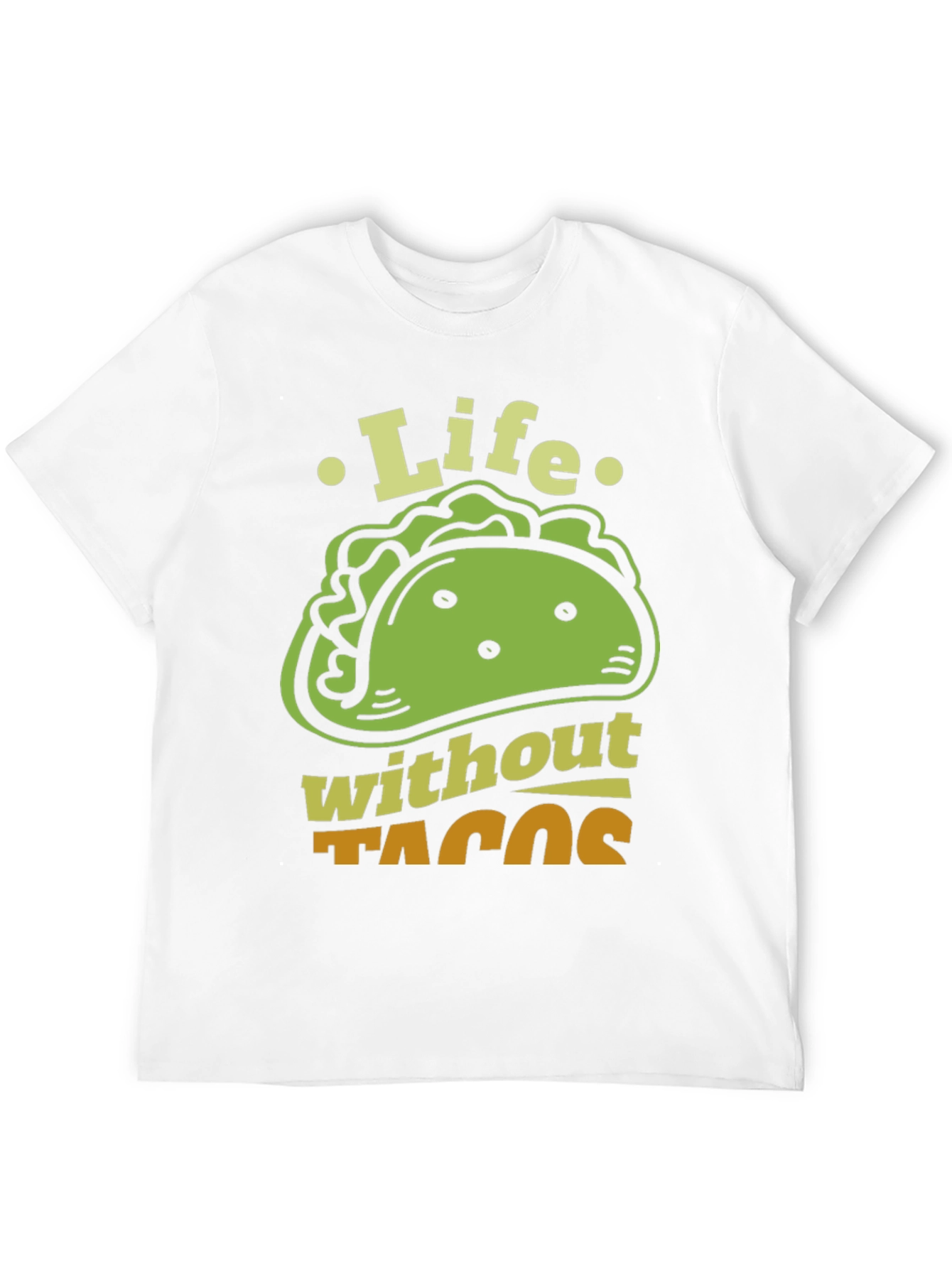 Black Life Without Tacos Funny Graphic T-Shirt view 12