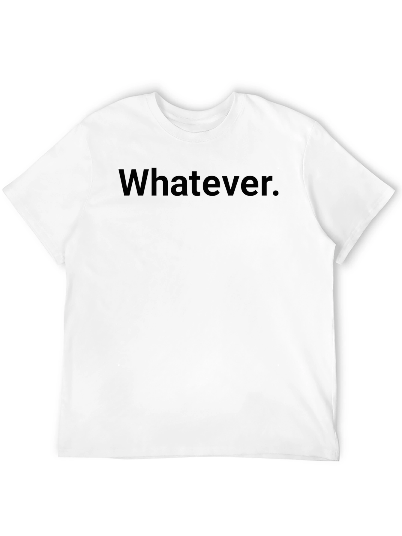 Black Whatever Graphic Black Crew Neck T-Shirt view 12