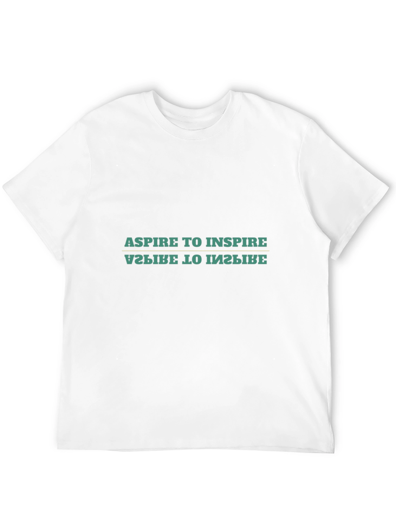 Black Aspire to Inspire T-Shirt - Motivational Black Tee view 12