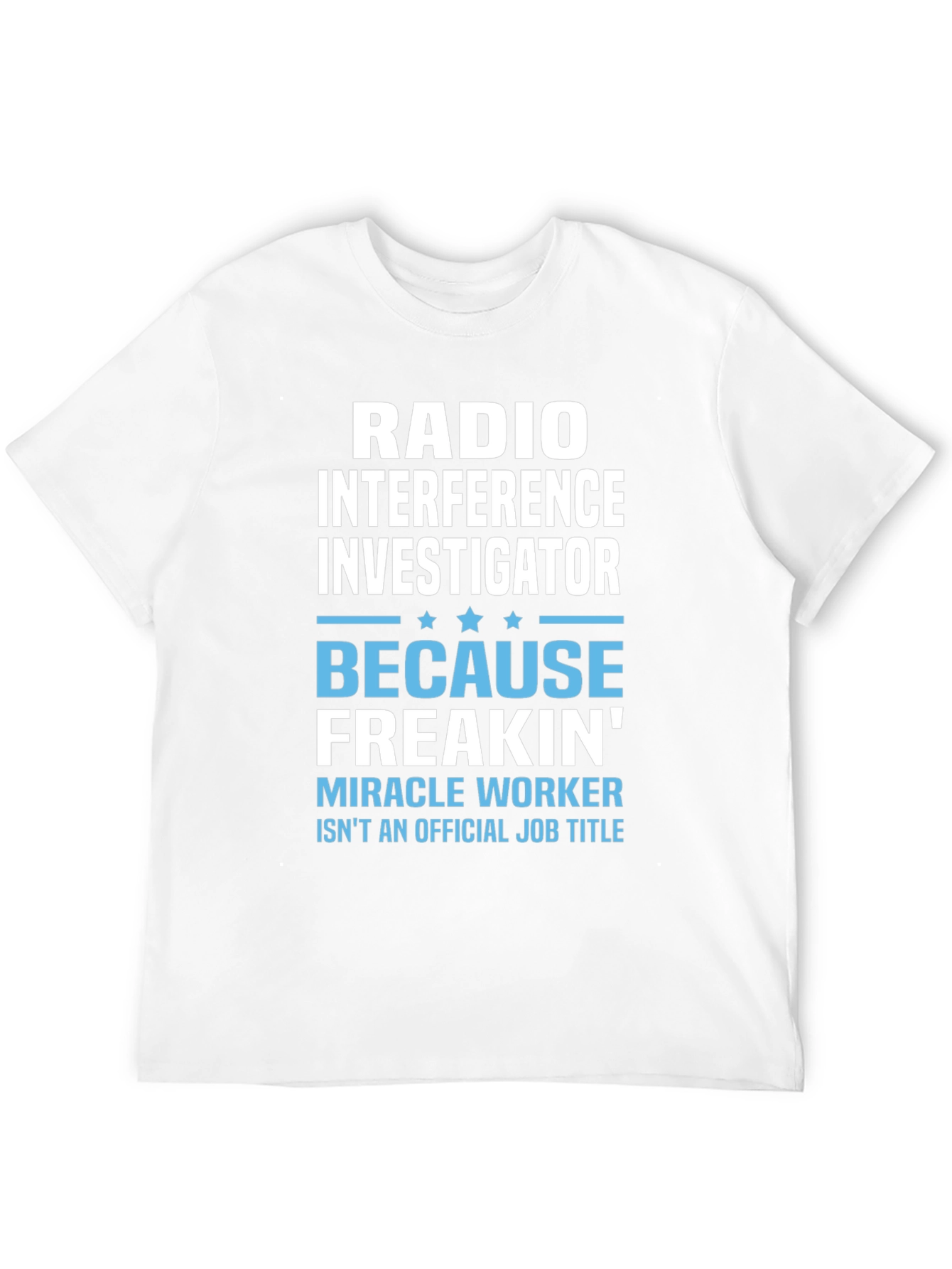 Black Radio Interference Investigator T-Shirt view 12