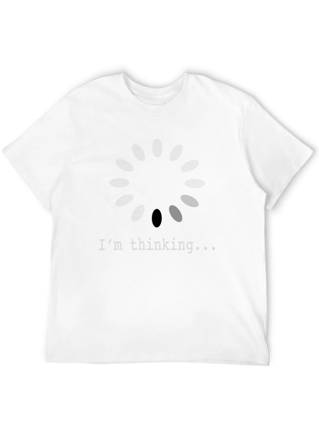 Black I'm Thinking... Graphic Tee - Mens Black T-Shirt view 12