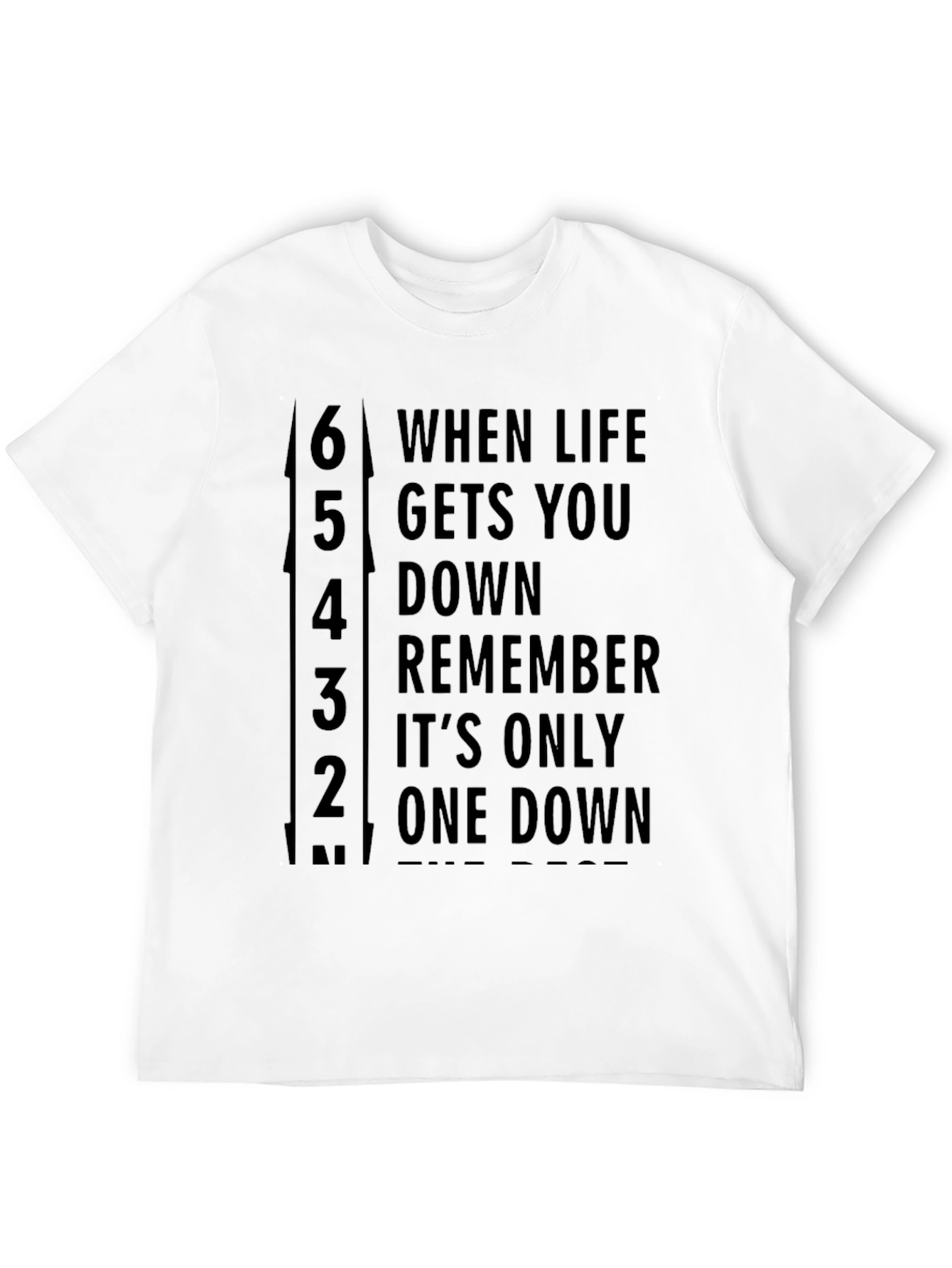 Black Gear Shift Life T-Shirt - When Life Gets You Down view 12