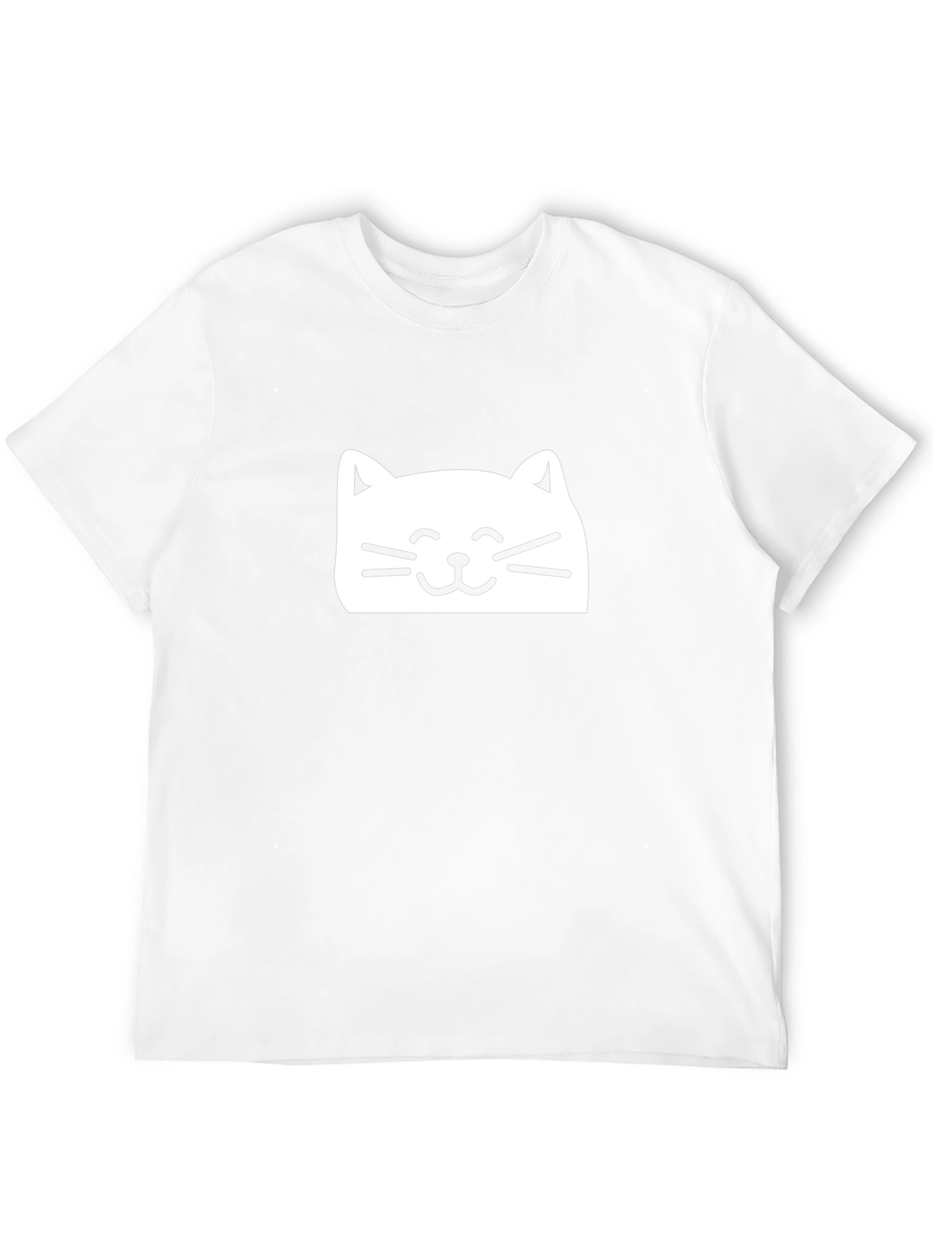 Black Cute Cat Graphic Black T-Shirt view 12