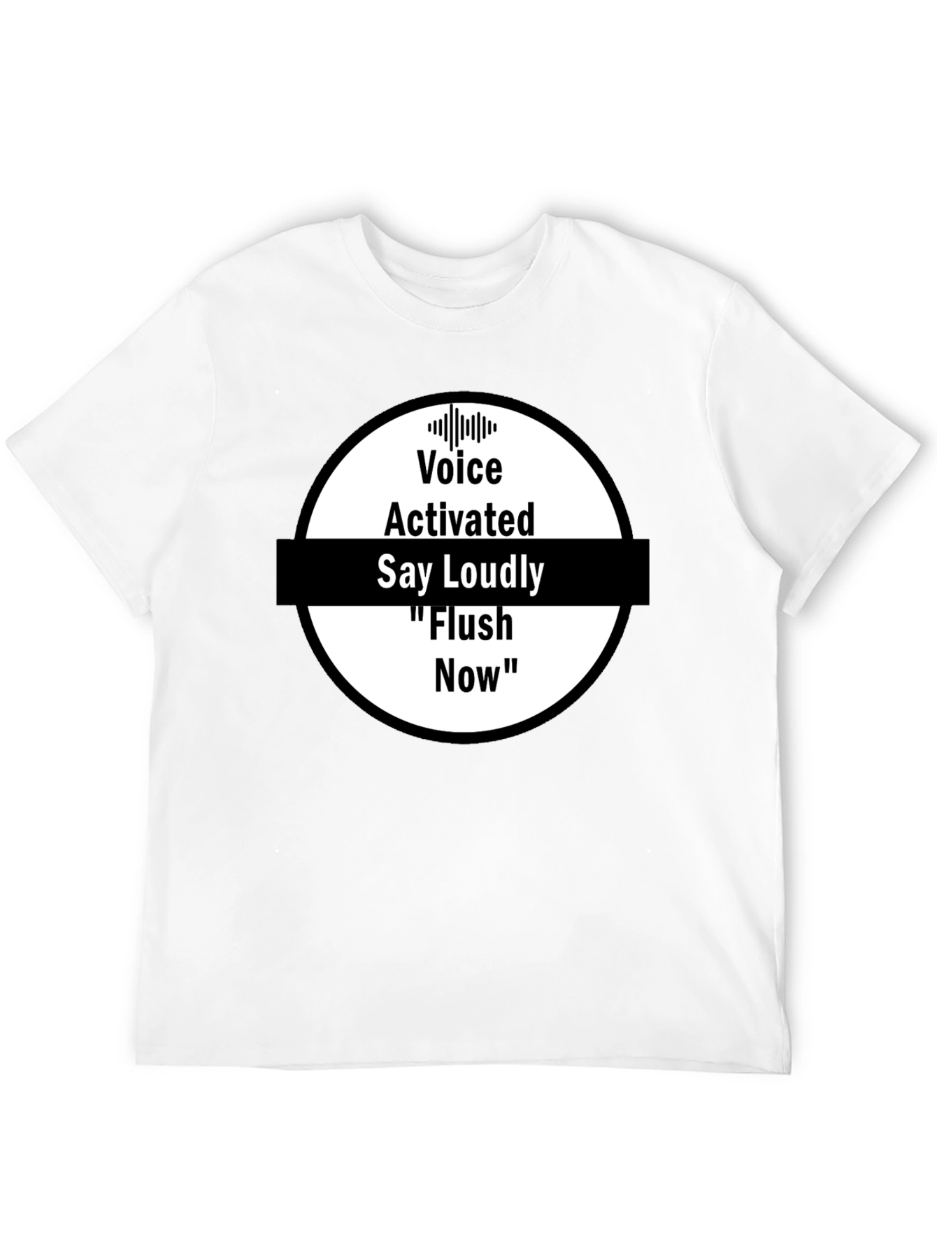 Black Voice Activated Flush Now T-Shirt - Black view 12